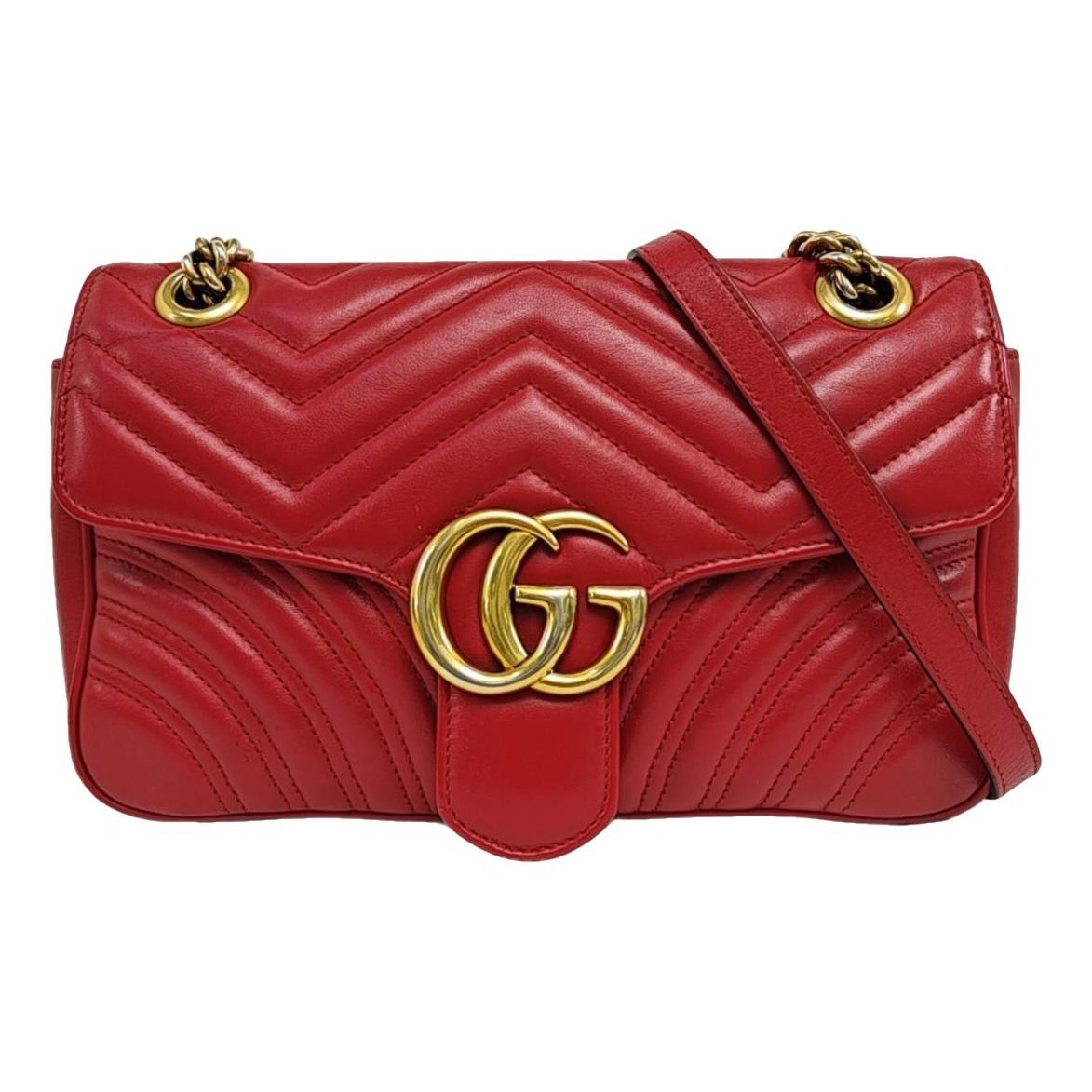 GG Marmont Flap leather crossbody bag