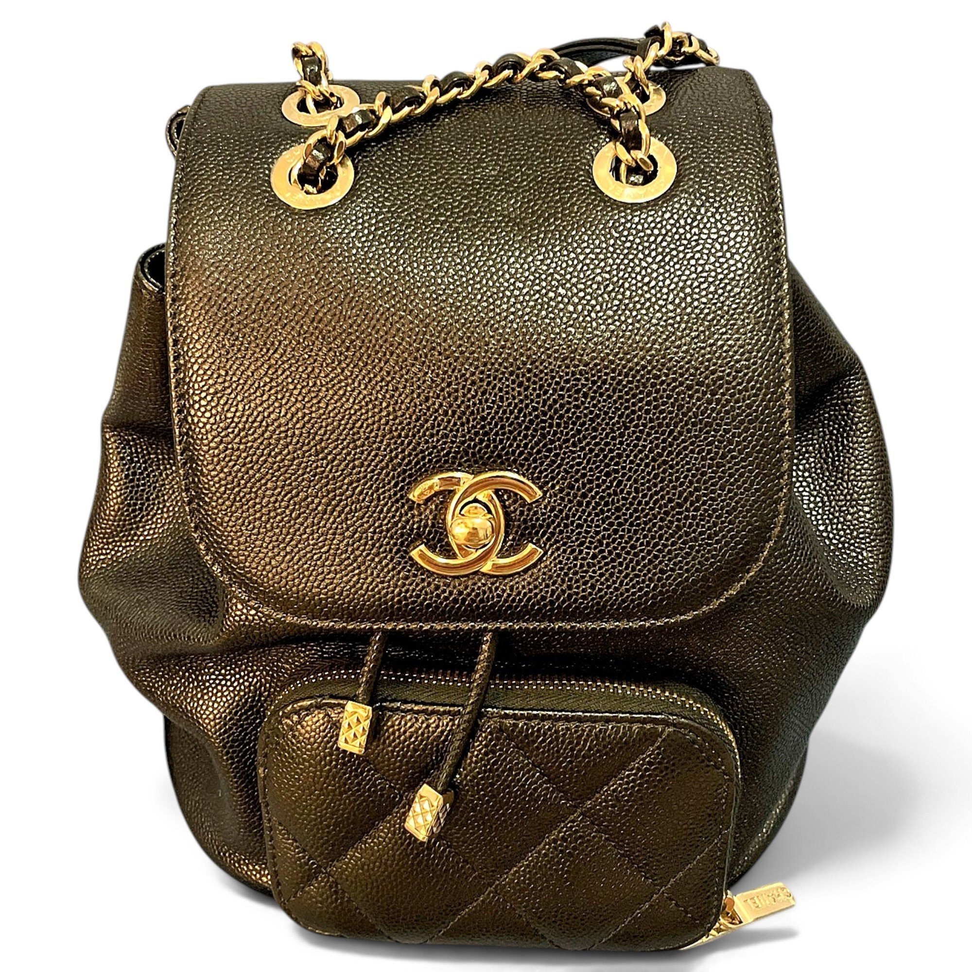 Leather backpack