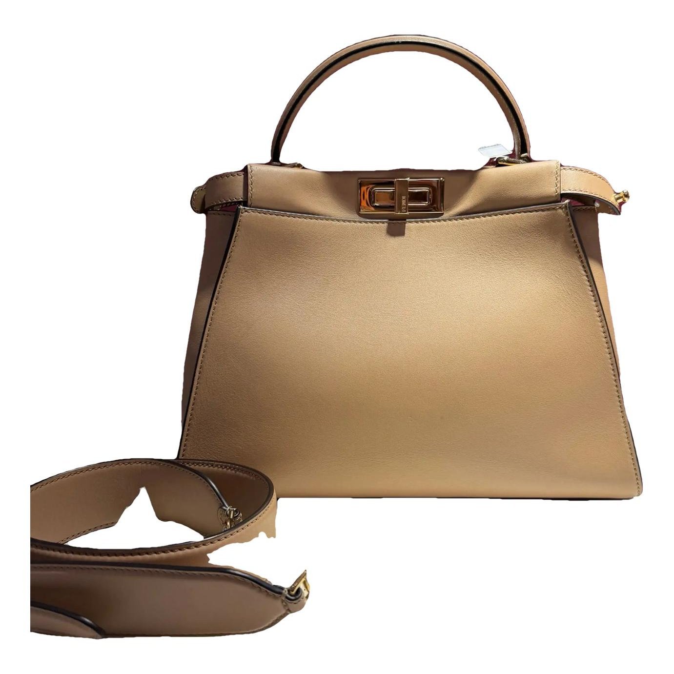 Peekaboo leather handbag