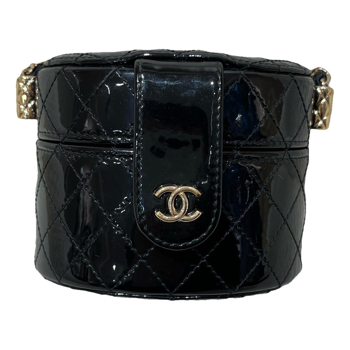 Trendy CC Vanity patent leather handbag