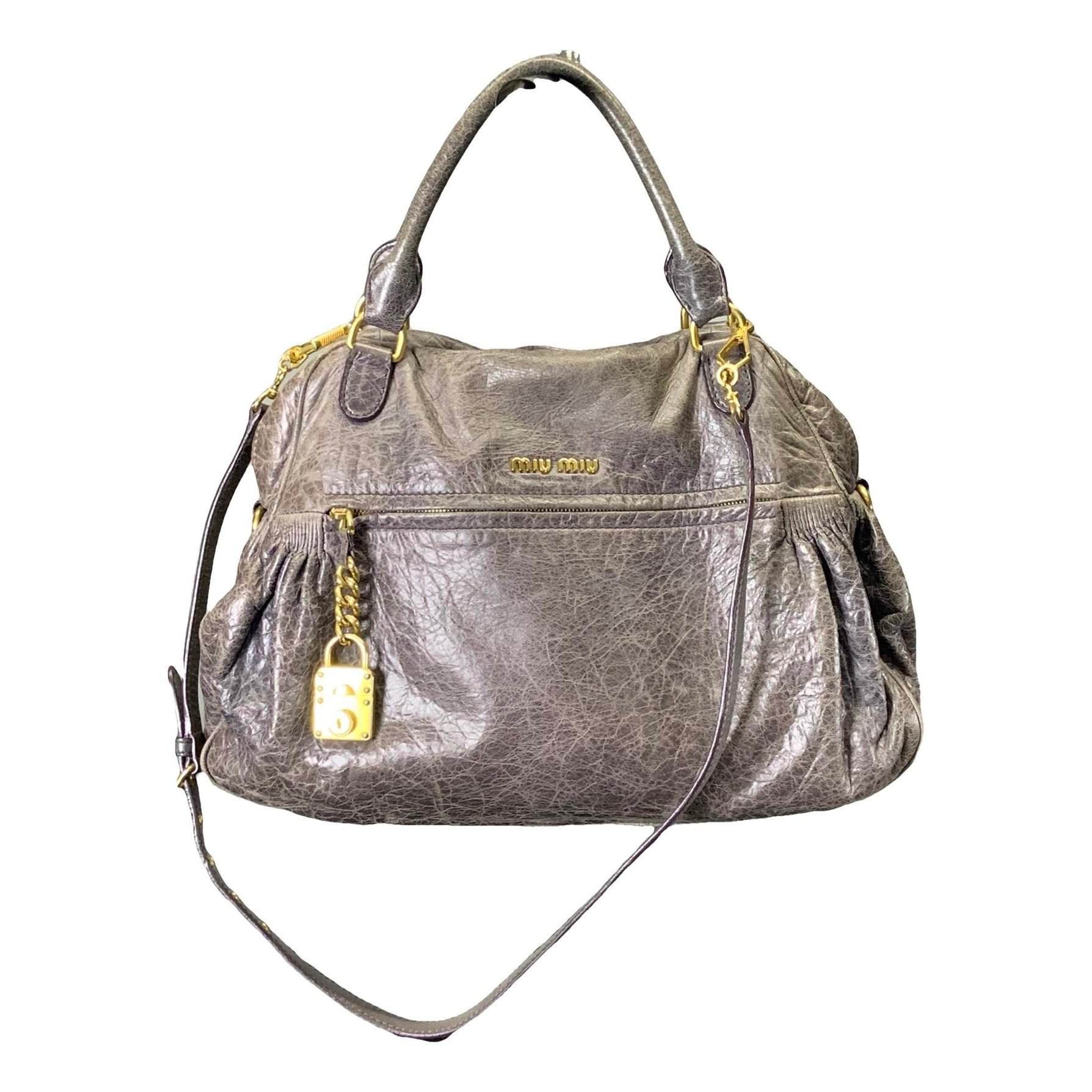 Vitello leather crossbody bag