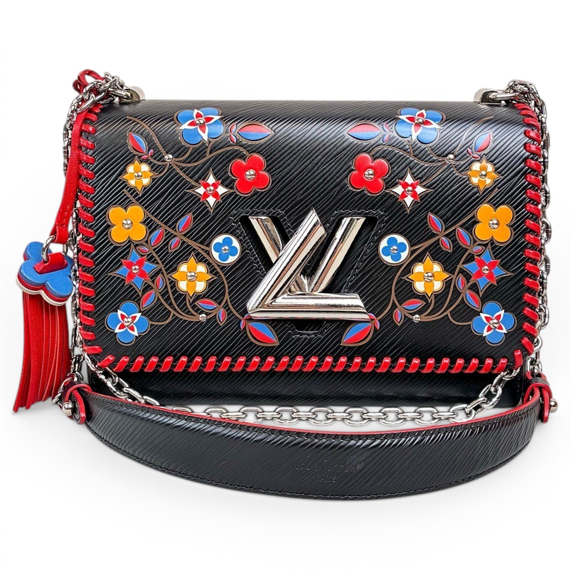 Twist leather handbag