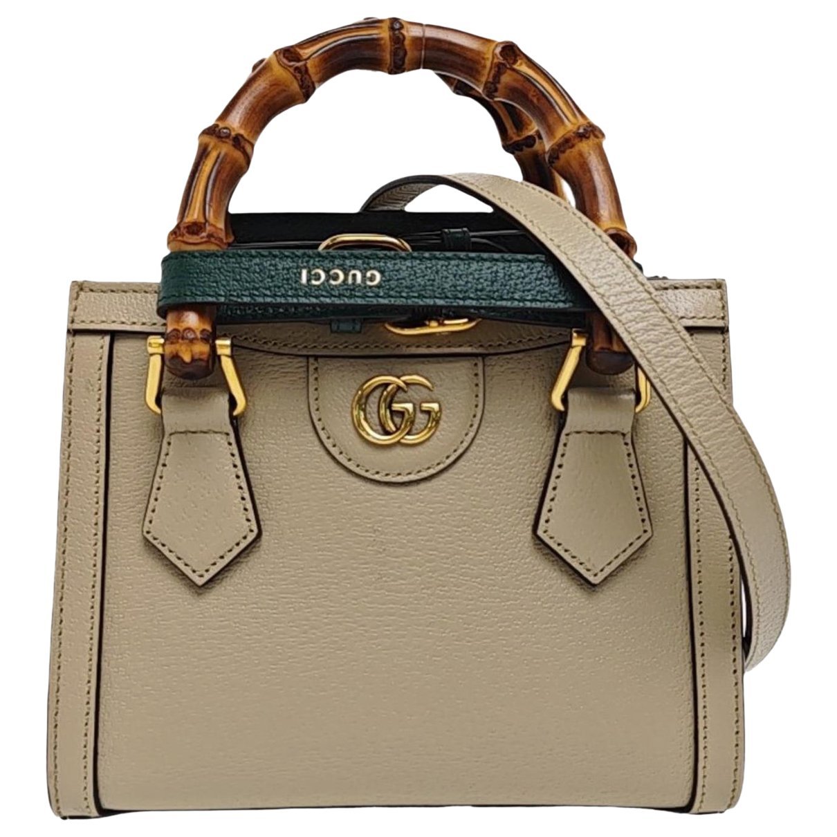 Diana Bamboo leather handbag