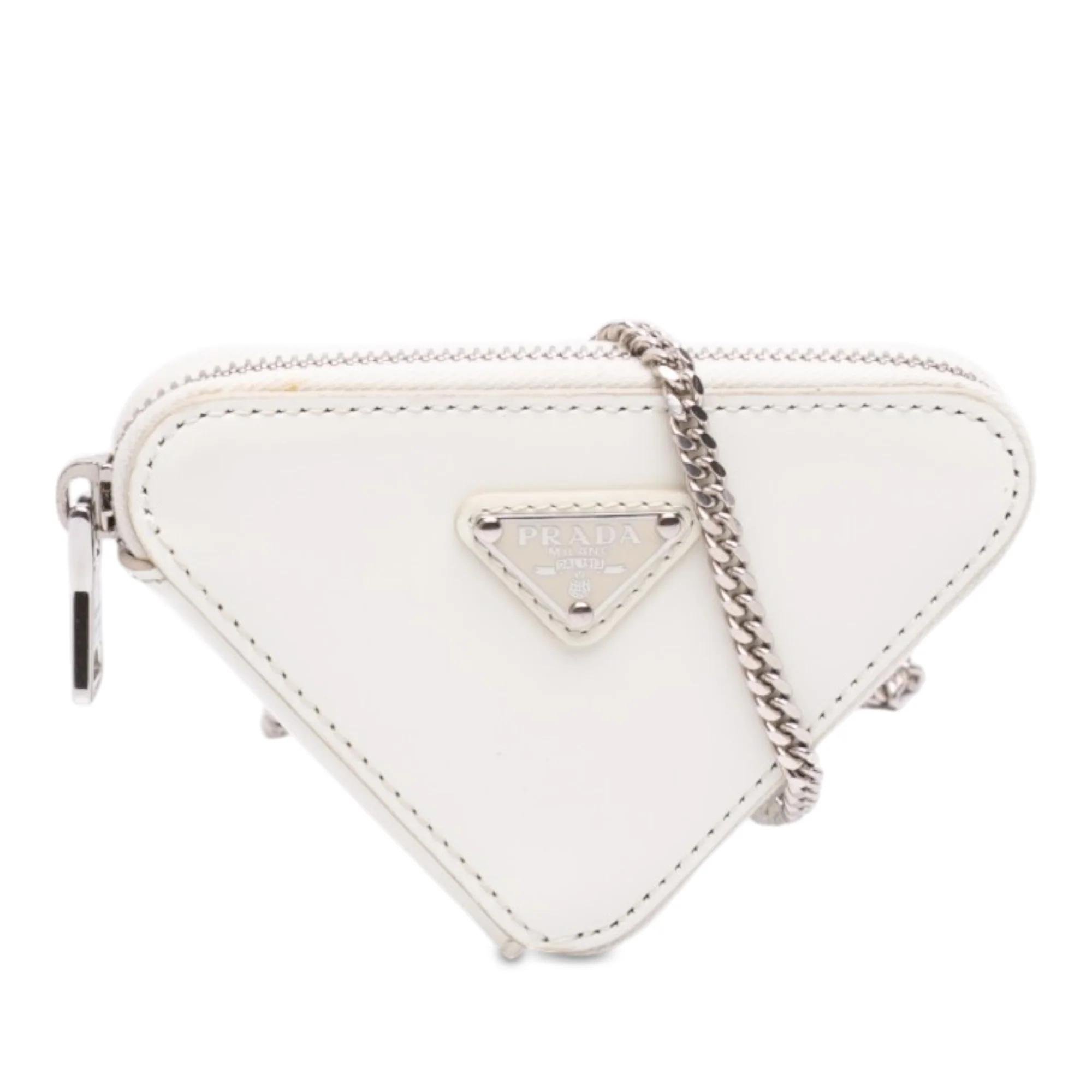 Triangle pony-style calfskin handbag