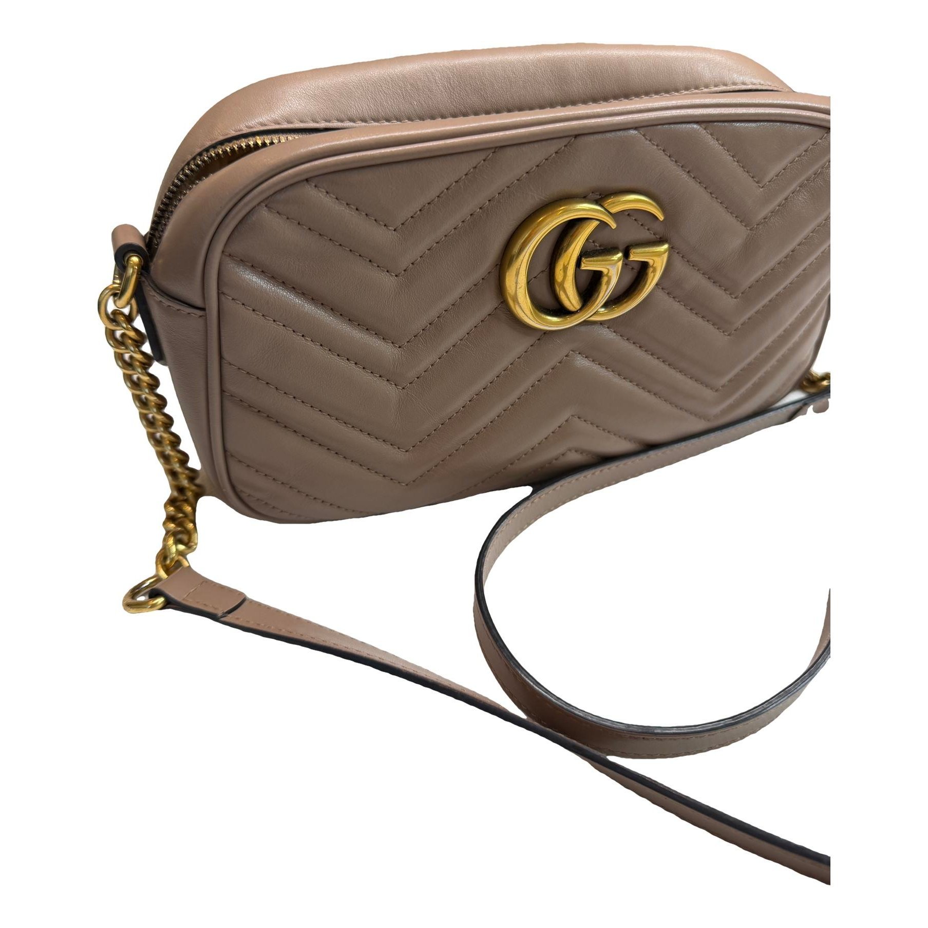 GG Marmont Triple zip leather crossbody bag