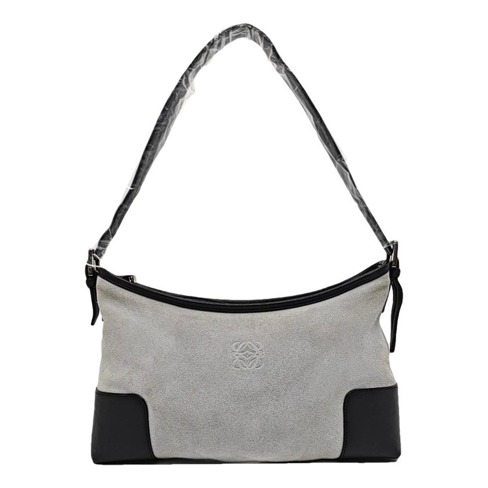 Anagram velvet handbag
