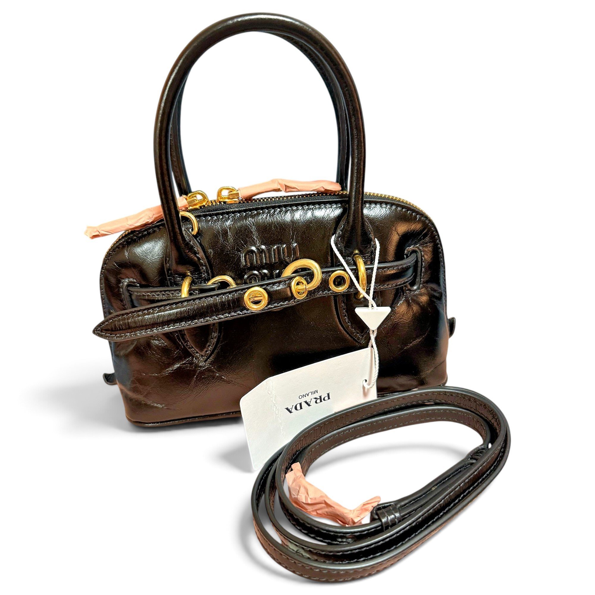 Arcadie leather handbag