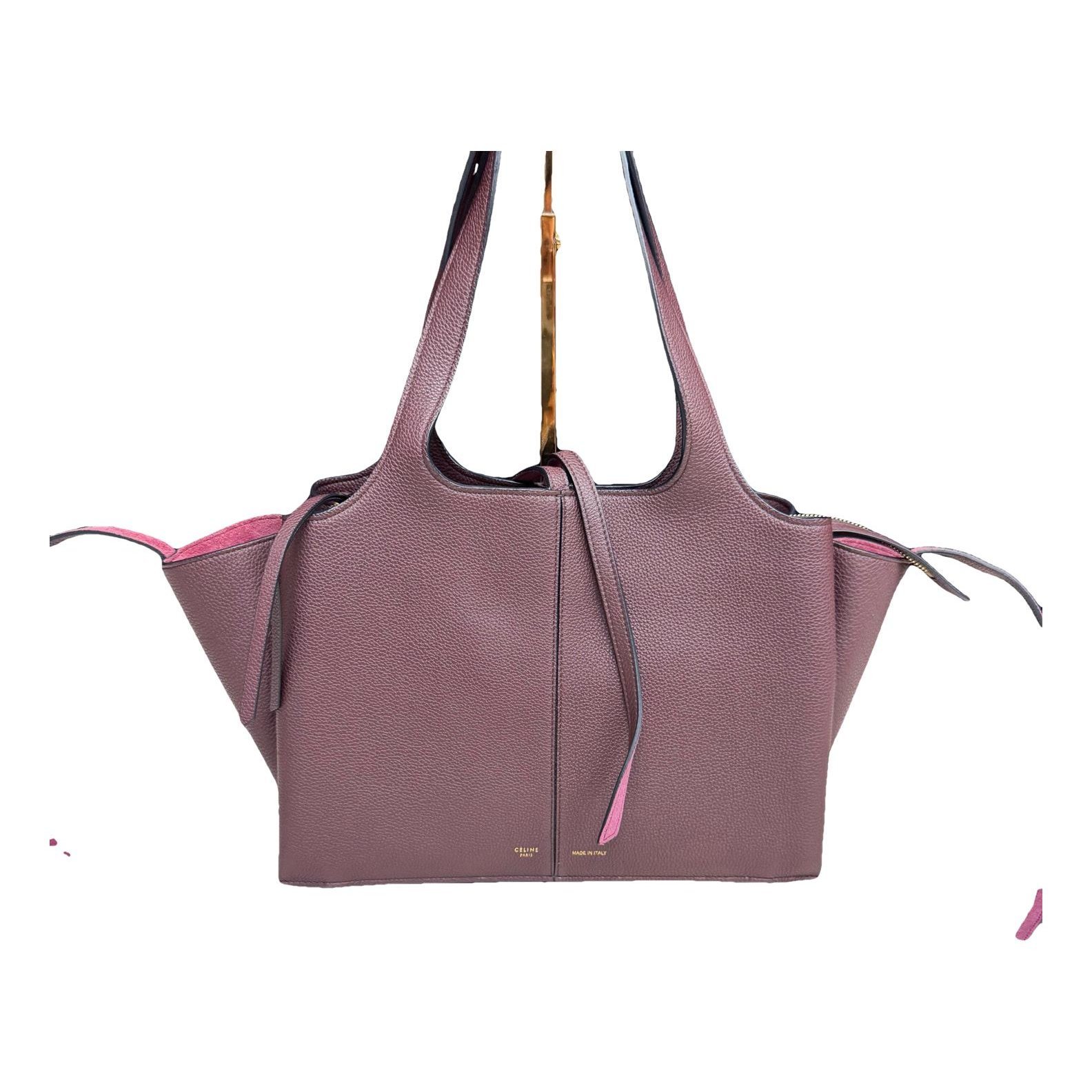 Tri-Fold leather tote