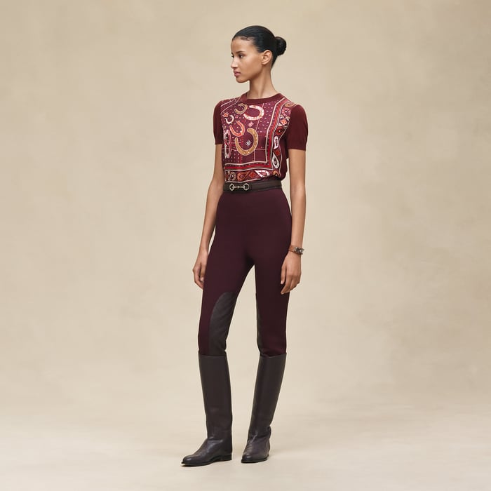 Rouge H "Porte-bonheur Bandana" Short-sleeve Sweater