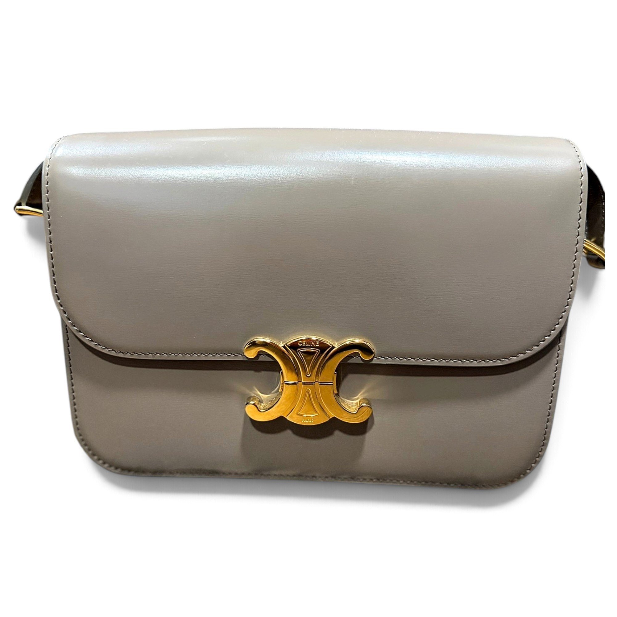 Triomphe leather handbag