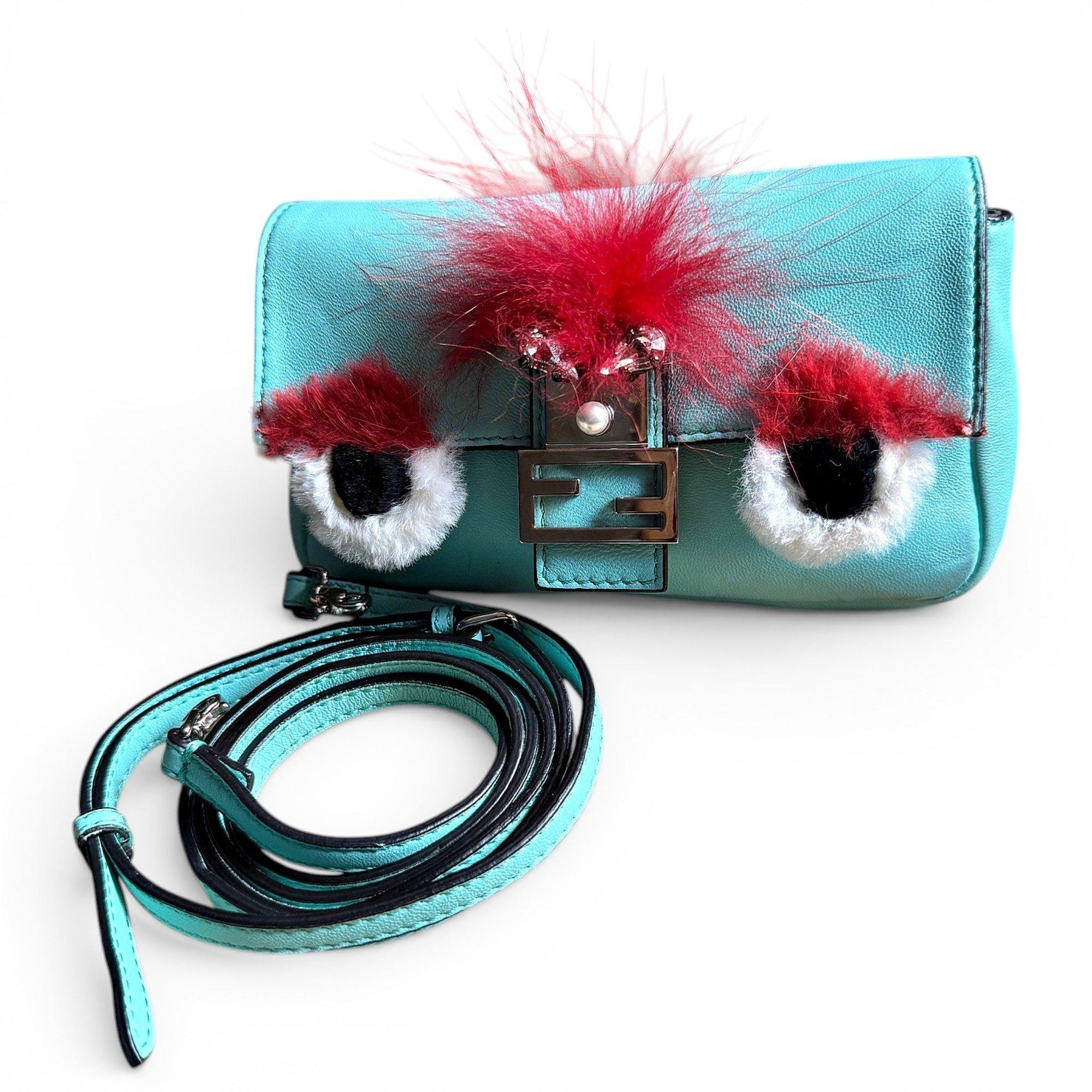 Baguette leather handbag