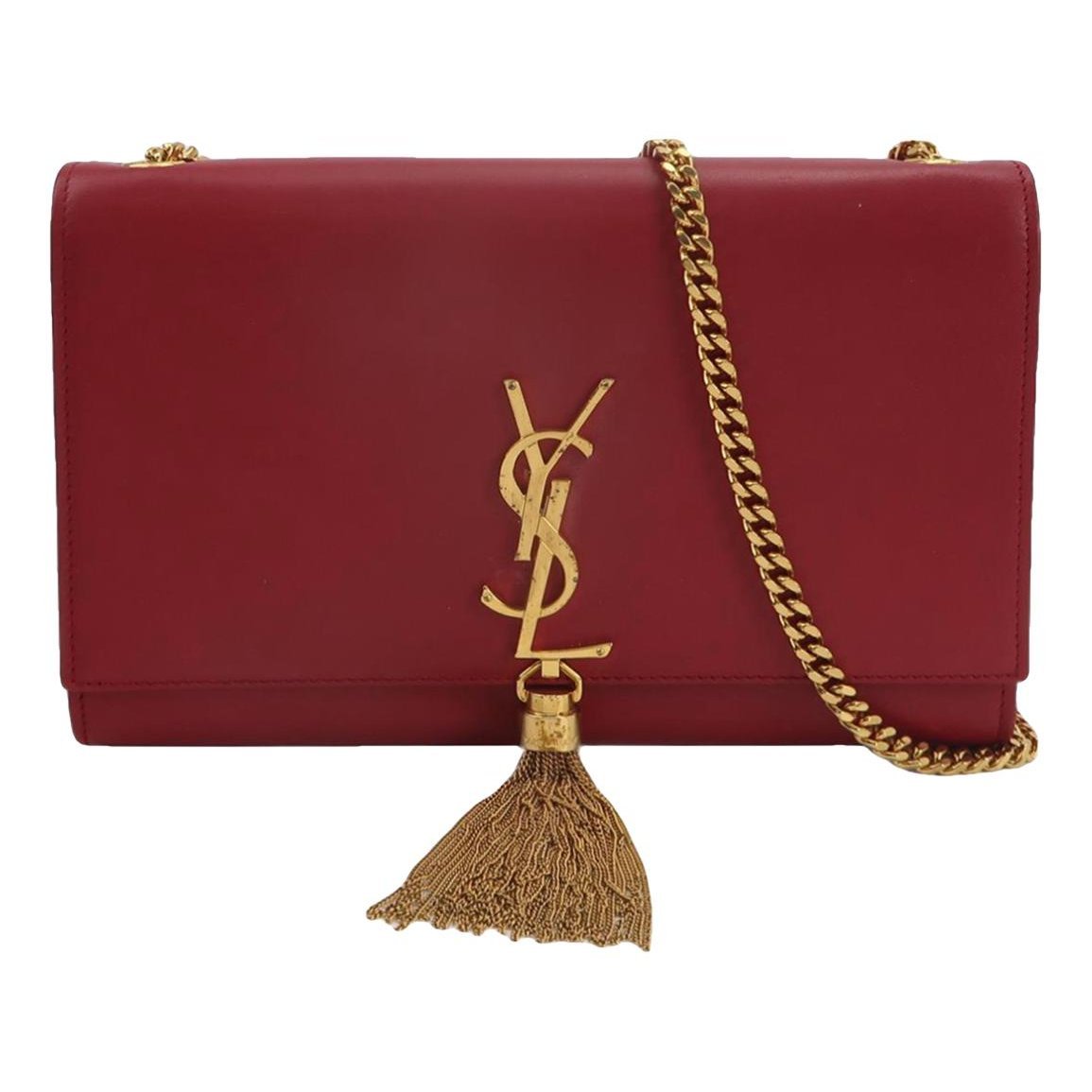 Pompom Kate leather handbag