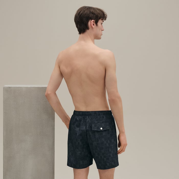 Marine "Mosaique Equestre" Swim Trunks