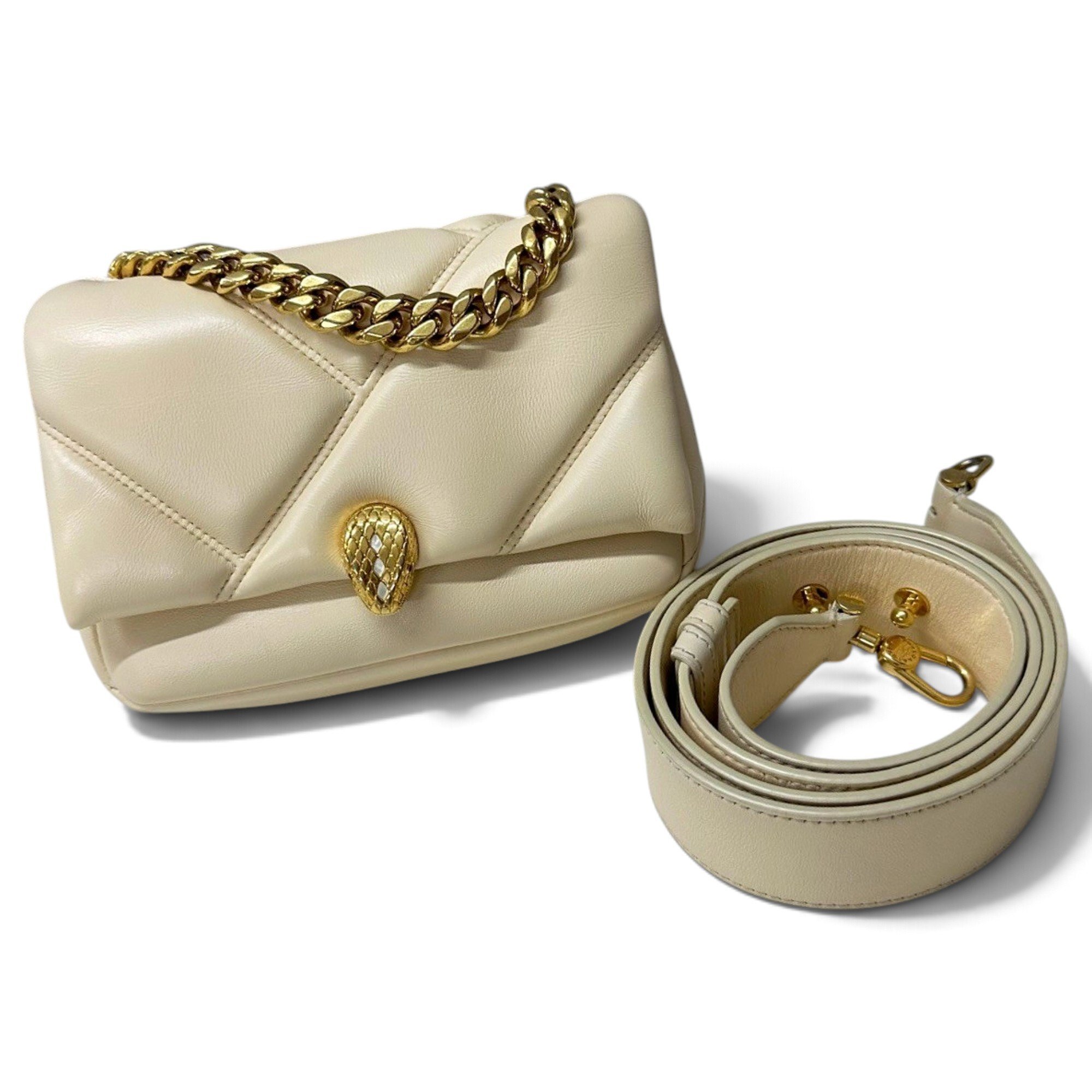 Serpenti leather handbag