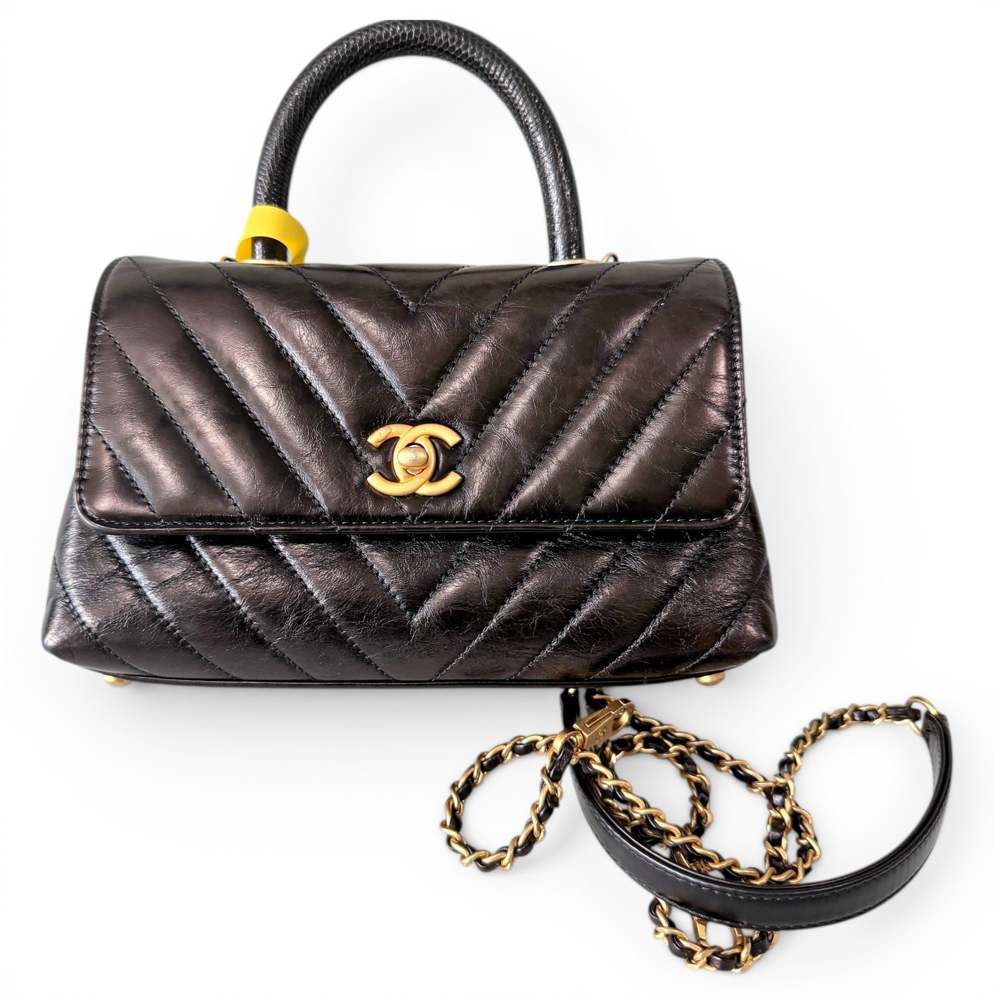 Coco Handle leather handbag