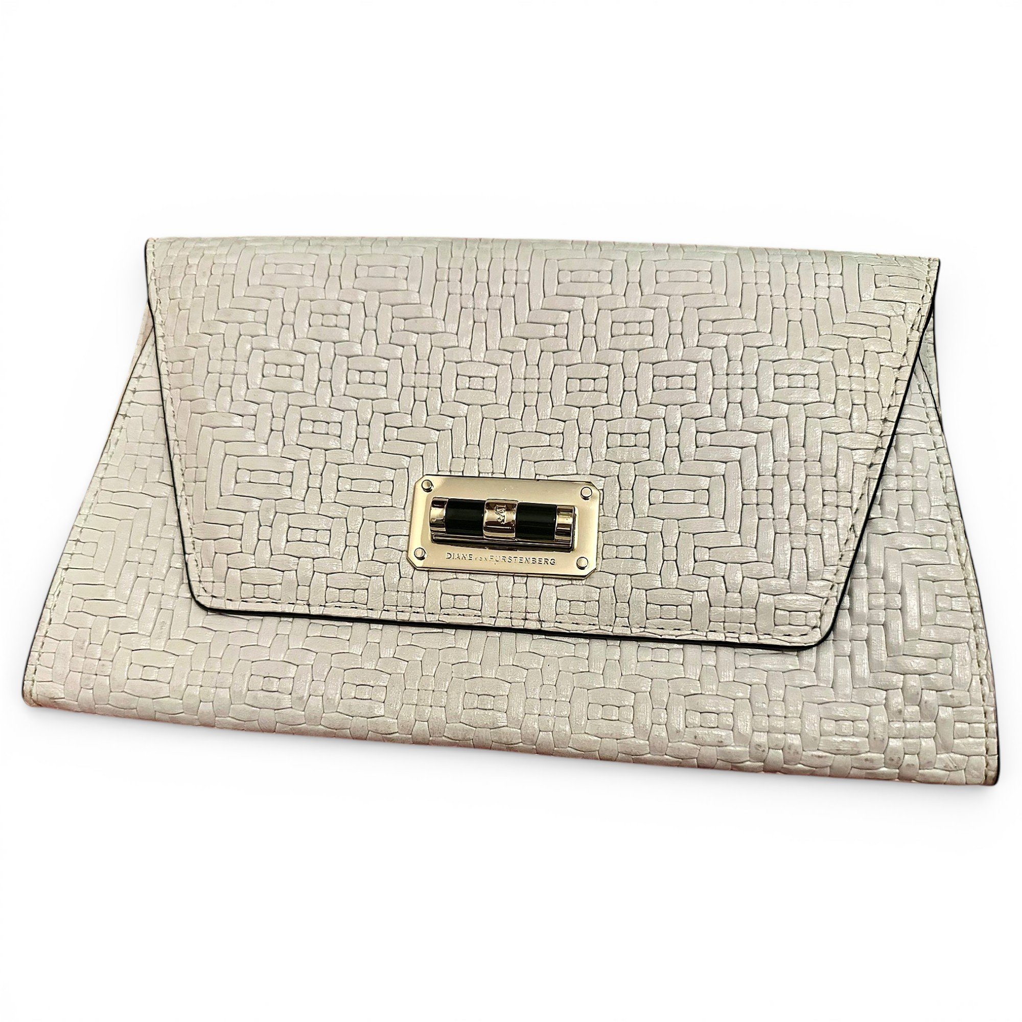 Leather clutch bag