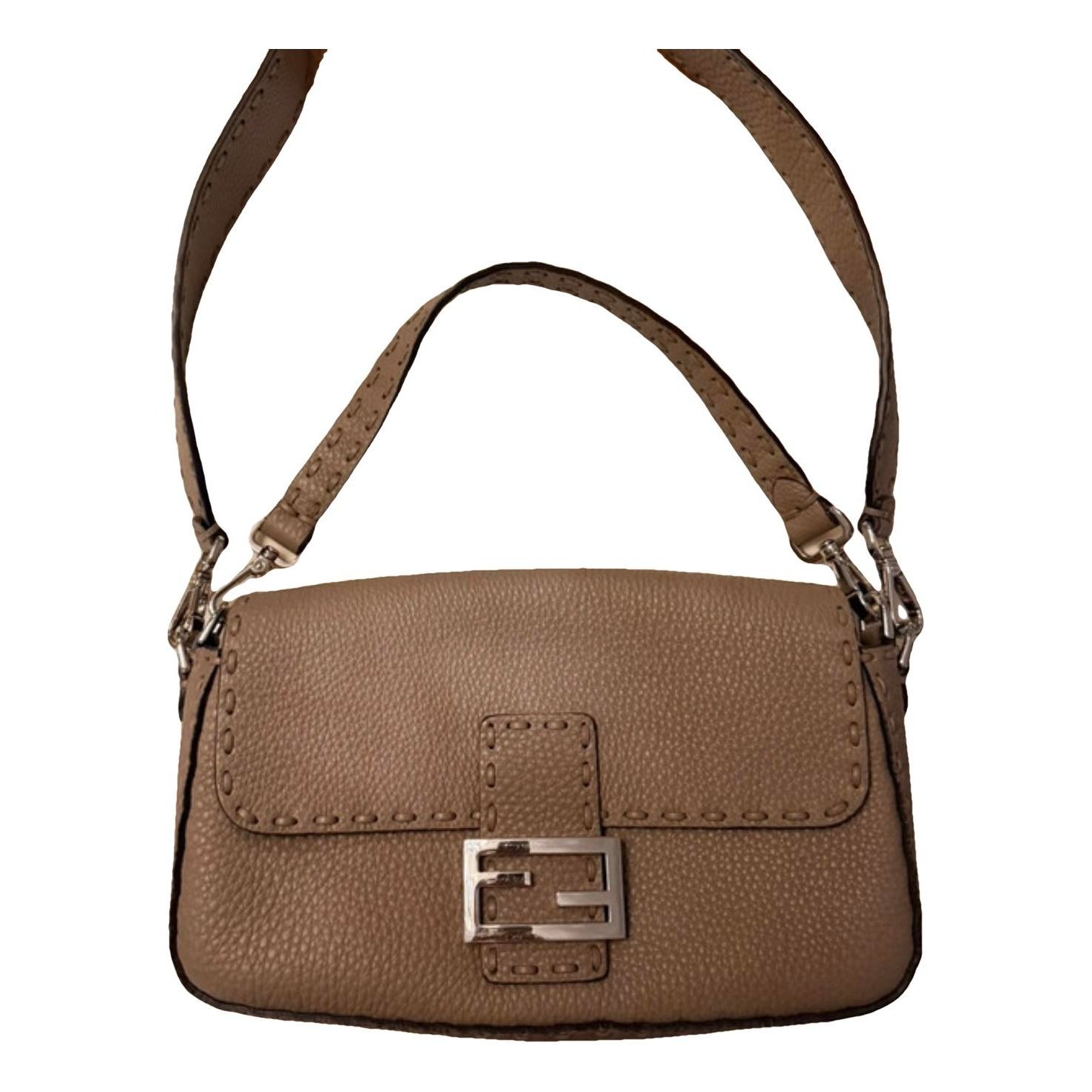 Baguette leather handbag