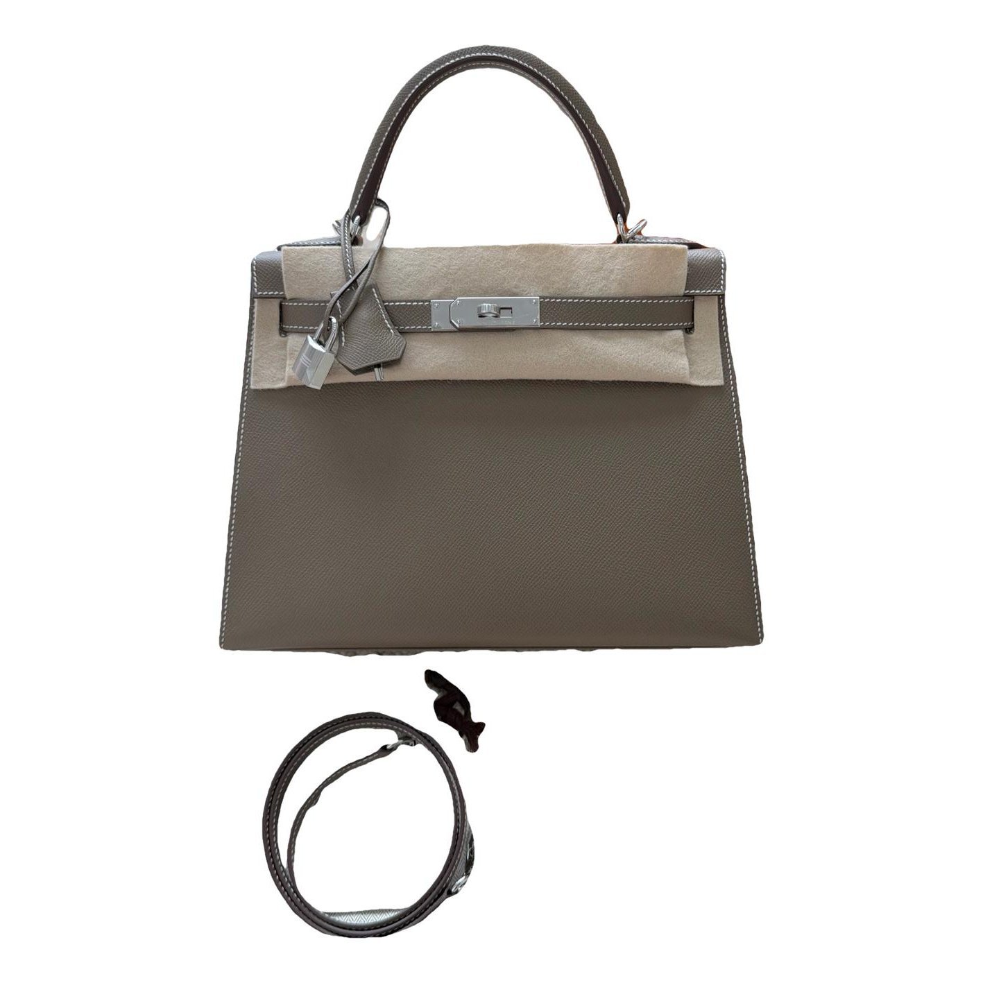 Kelly 28 leather handbag