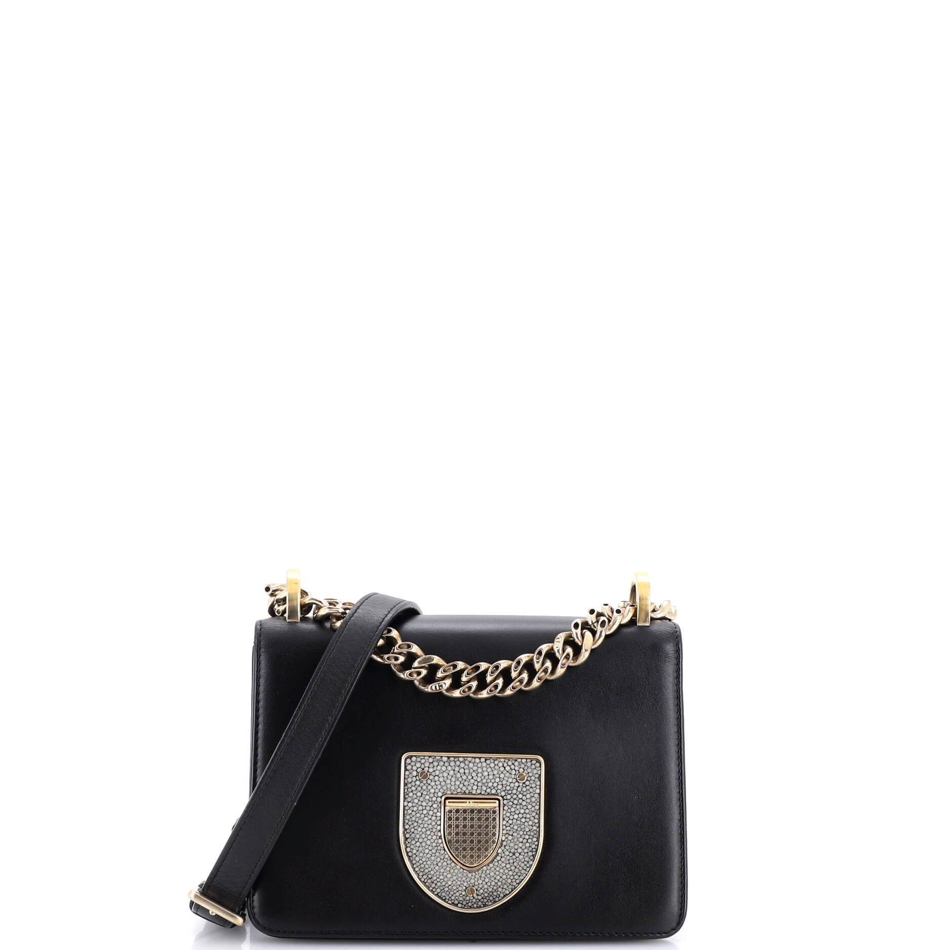 Diorama Club Flap Bag Leather Small
