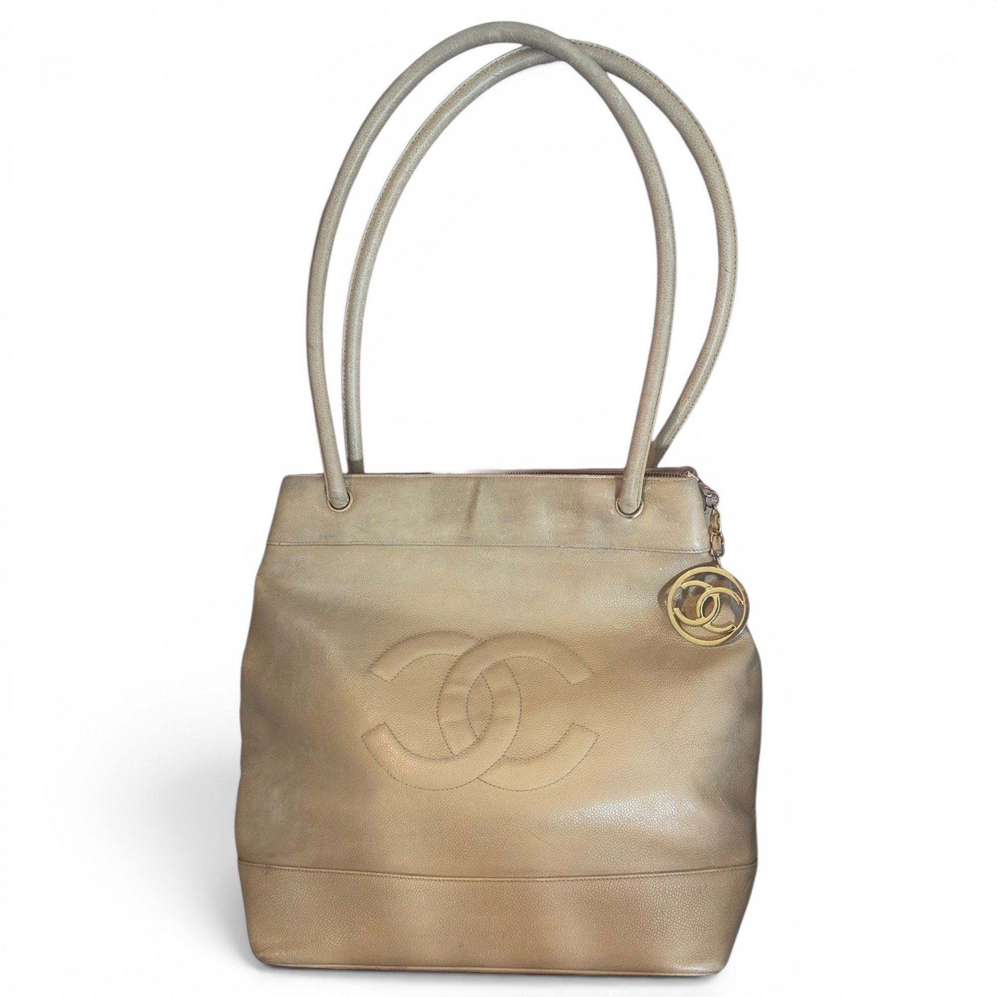 Leather tote