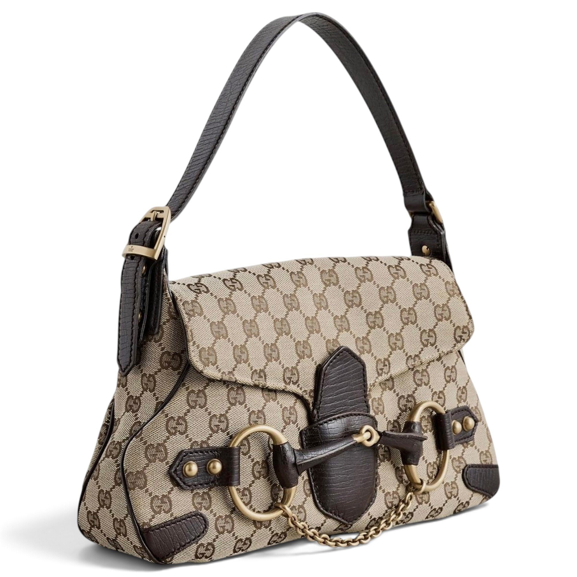 Horsebit Chain cloth handbag