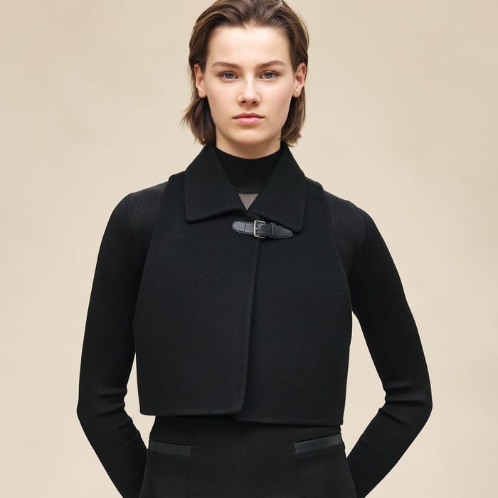 Noir Trench Modular Cashmere Coat