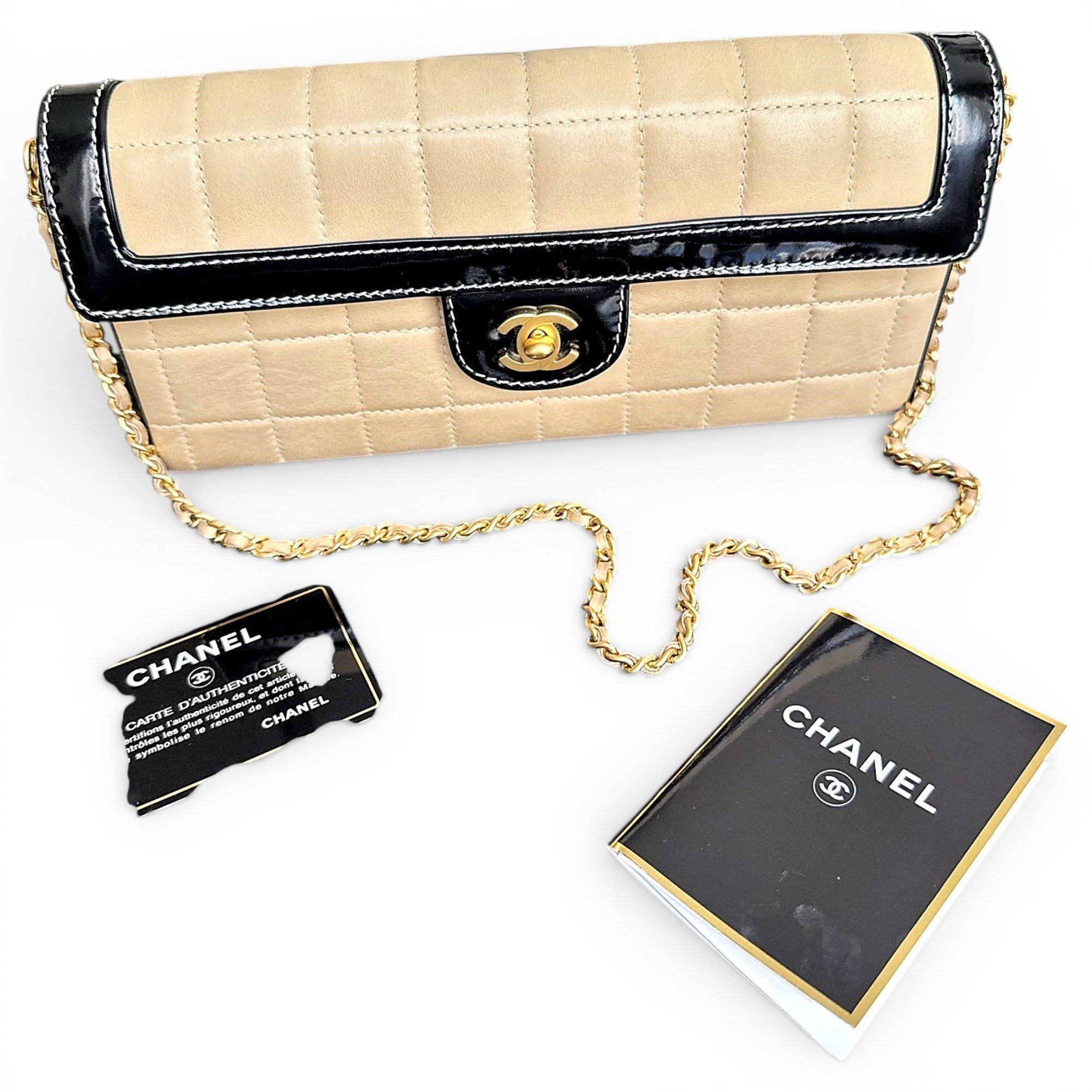 East West Chocolate Bar leather handbag