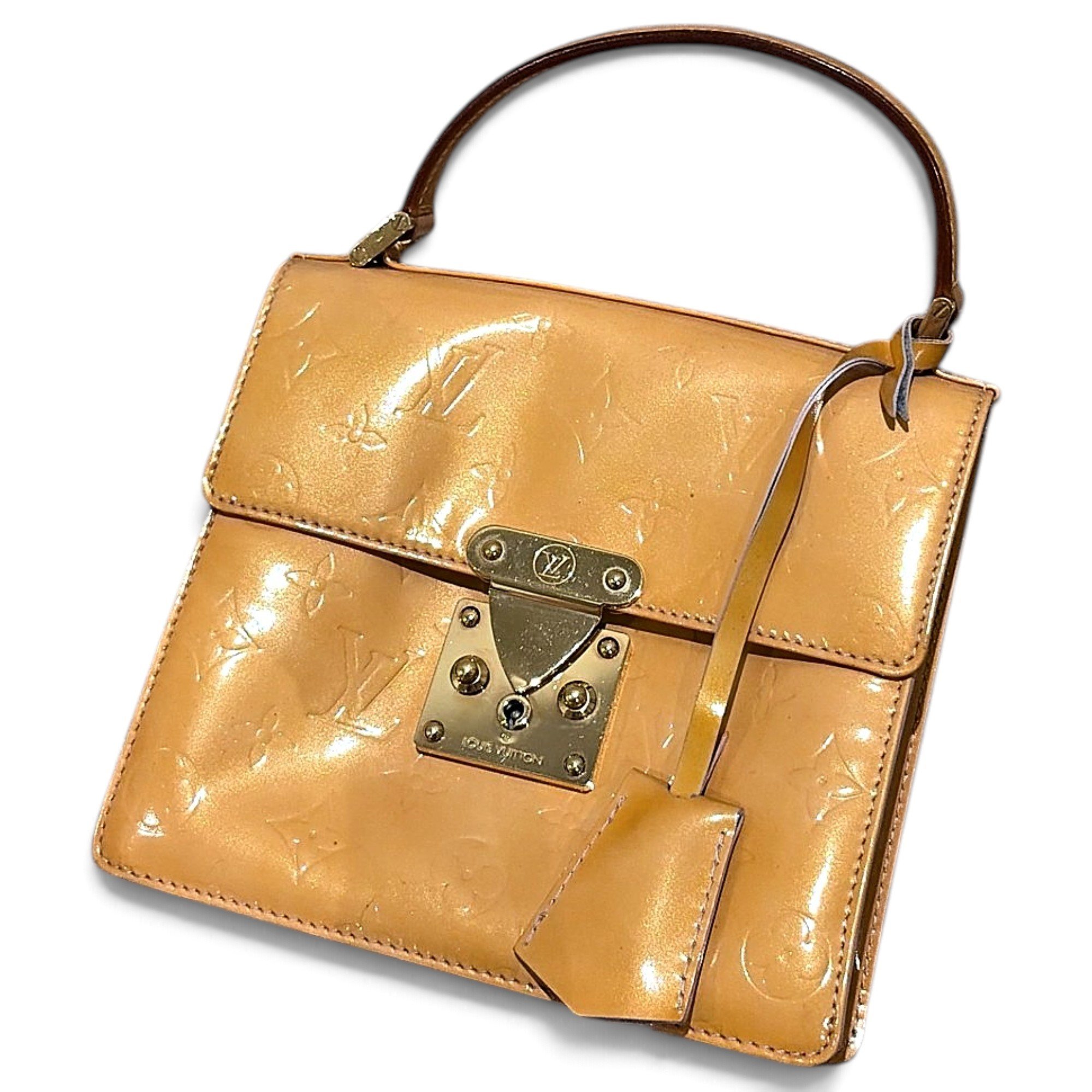 Spring street patent leather handbag
