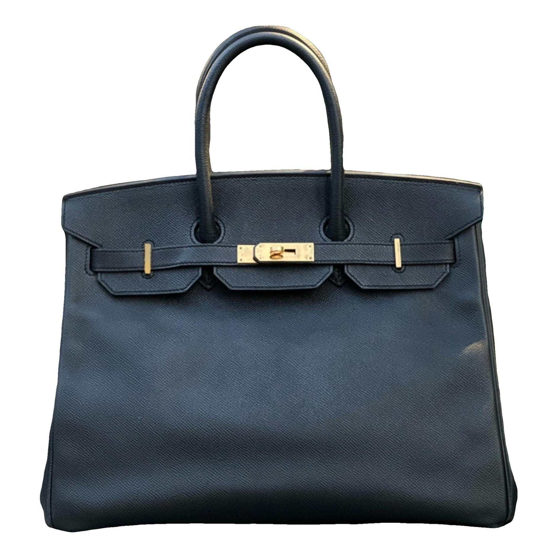 Birkin 35 leather handbag