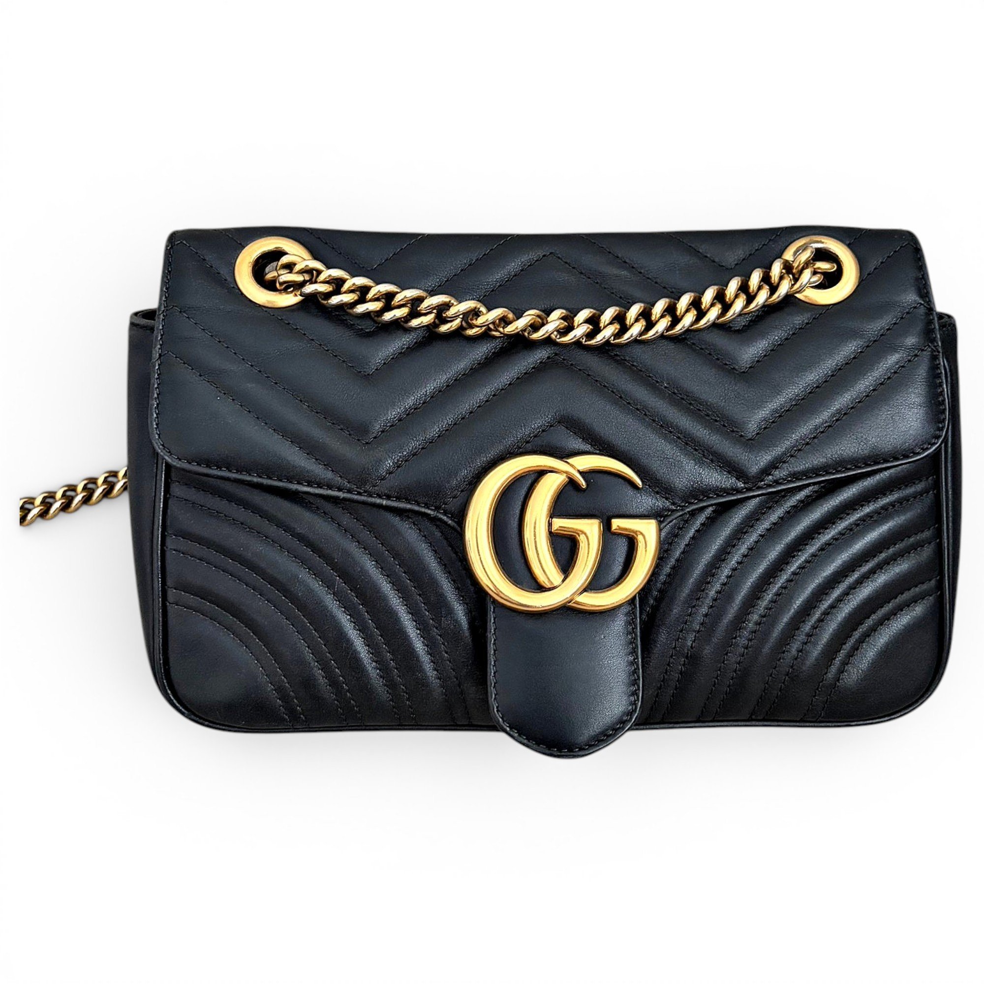 GG Marmont Flap leather crossbody bag