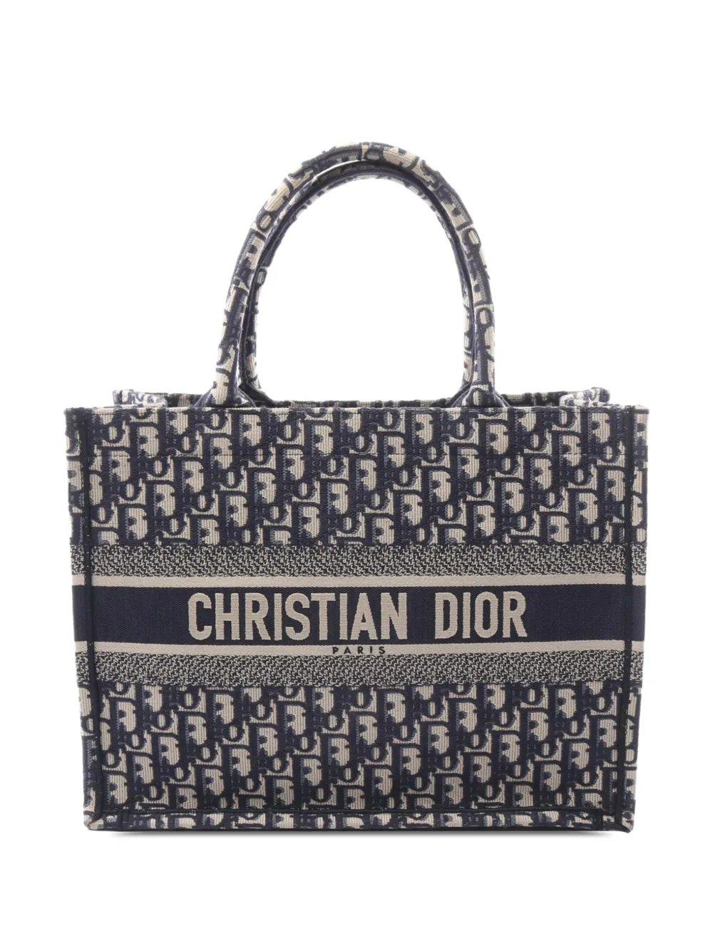 2010-2026 Medium Oblique Embroidered Canvas Book tote bag