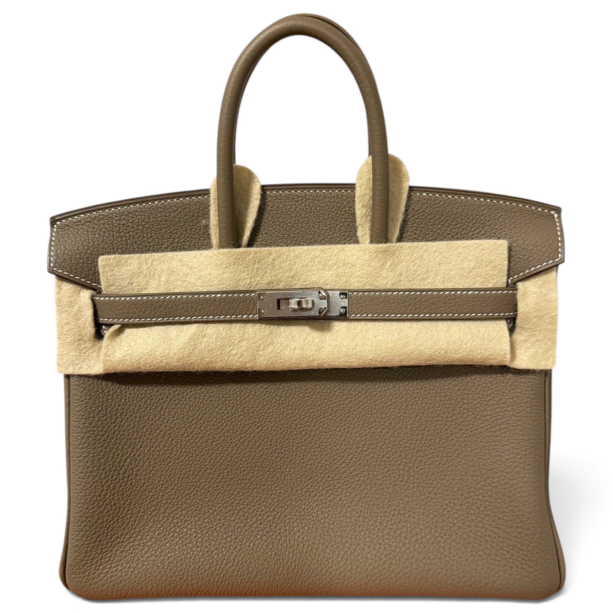 Birkin 25 leather handbag