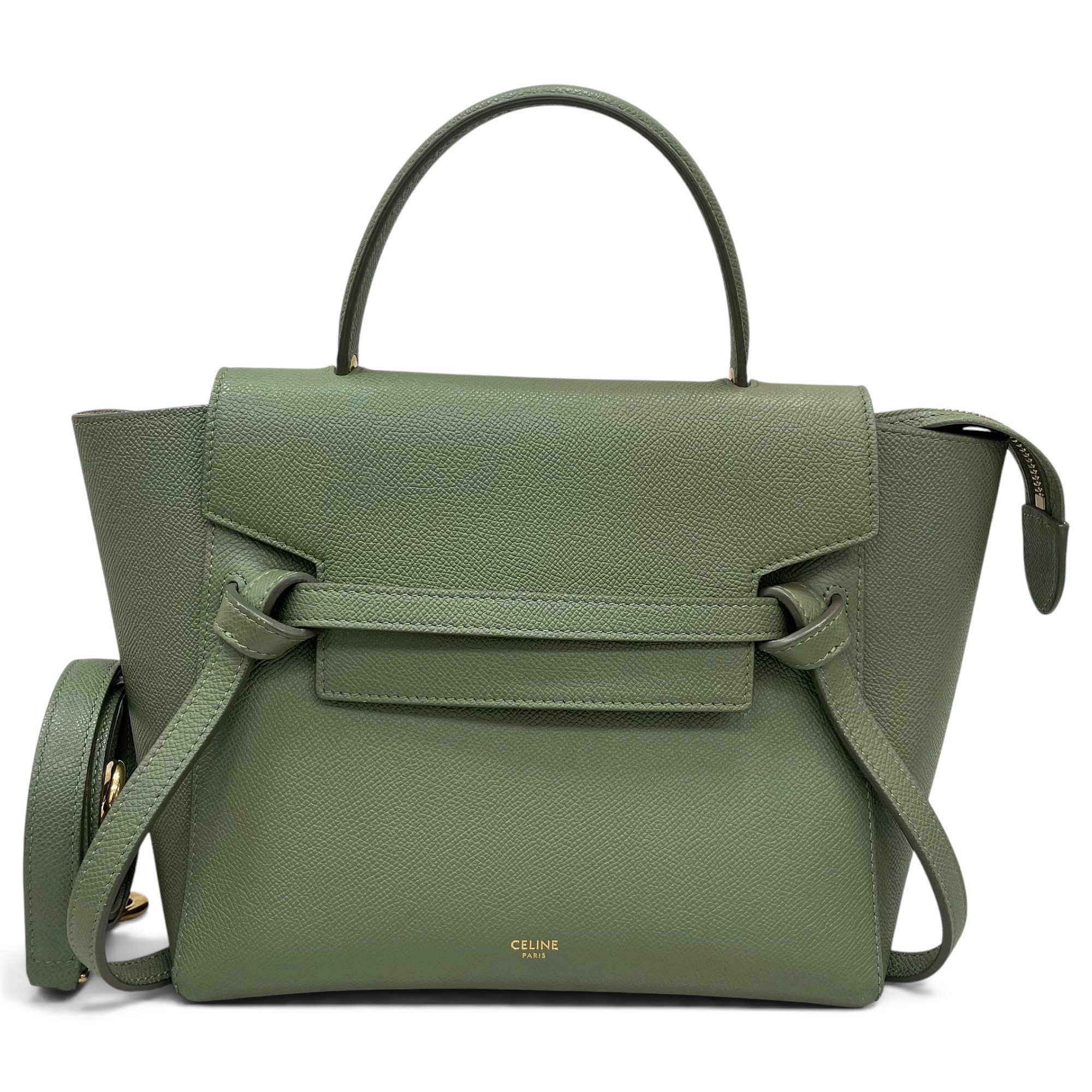 Belt leather handbag