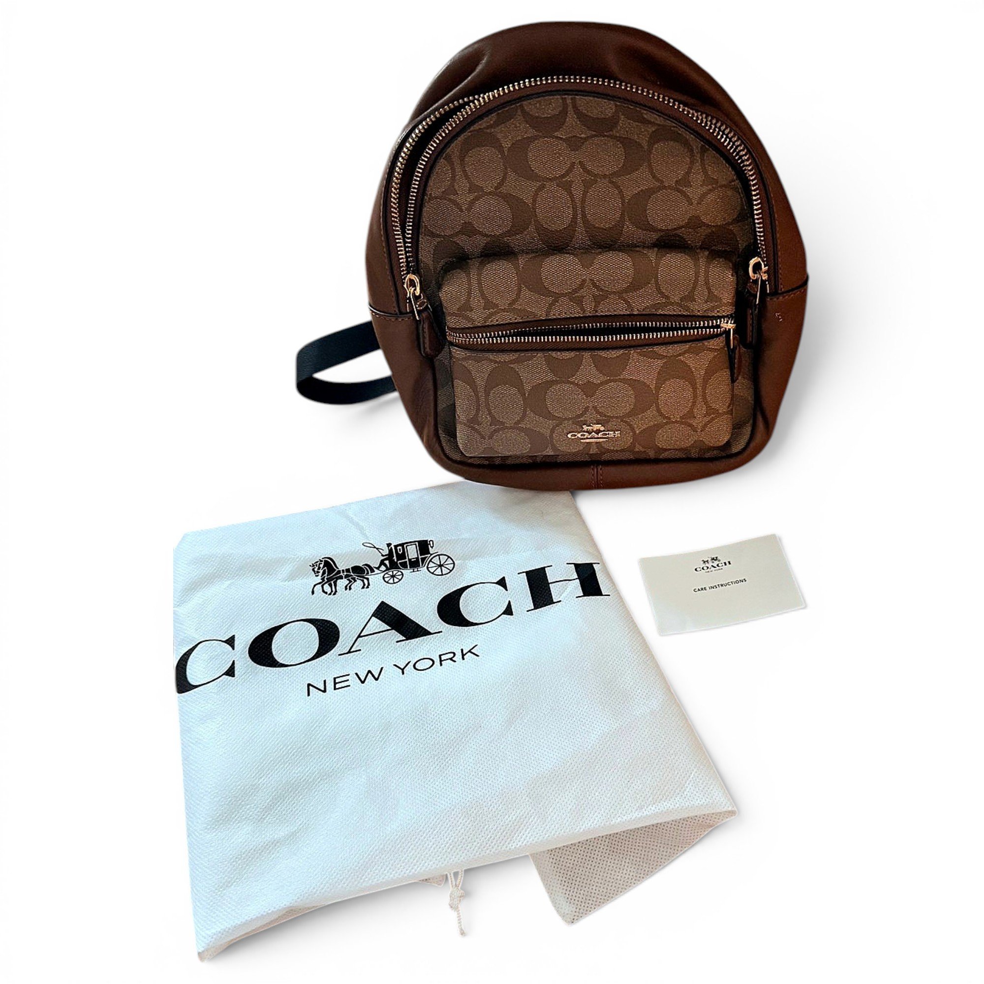 Leather backpack