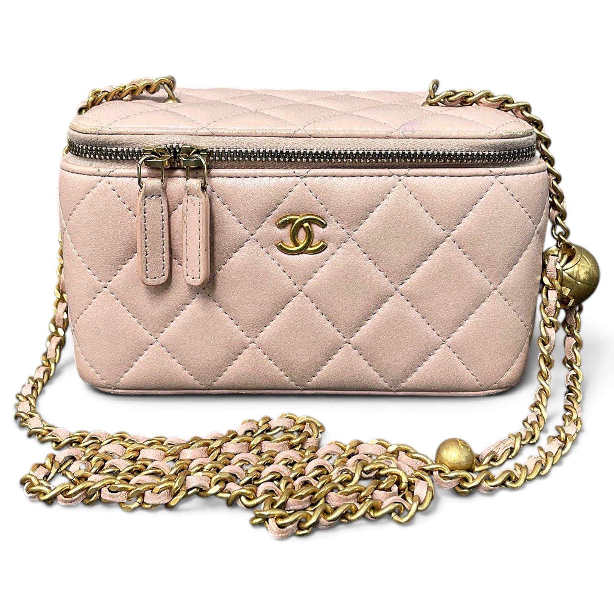 Trendy CC Vanity leather handbag