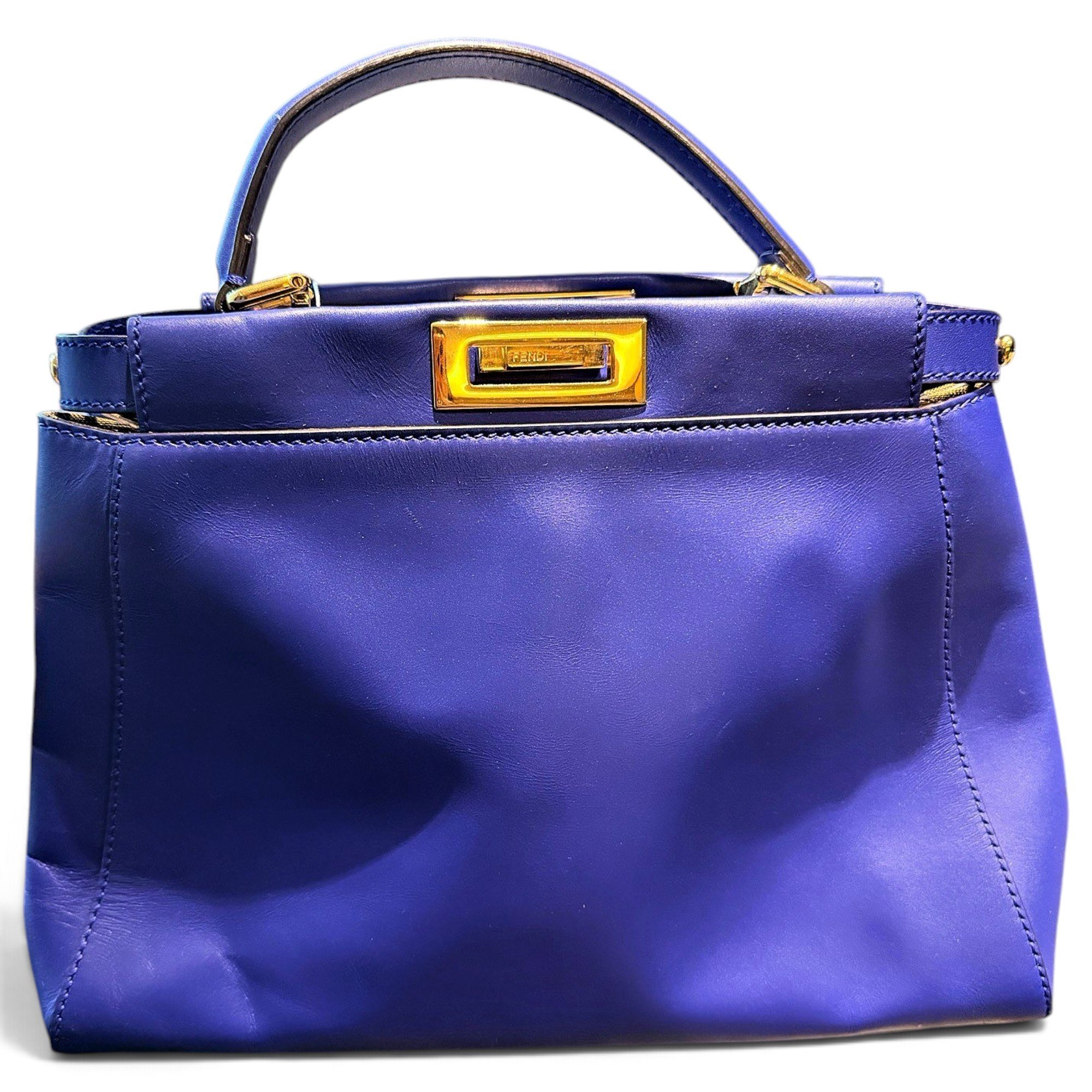 Peekaboo leather handbag