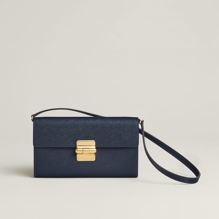 Bleu Nuit Charniere to Go Pouch