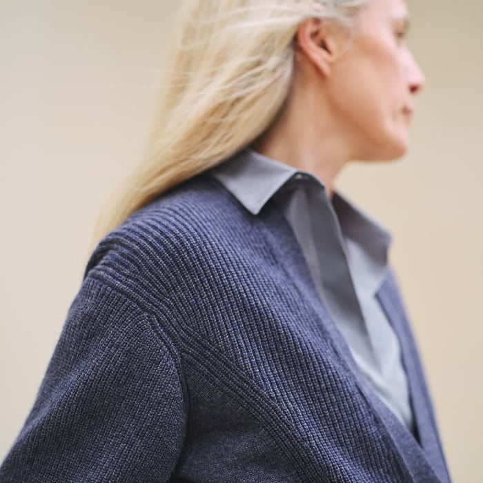 Violet Améthyste Long Cardigan