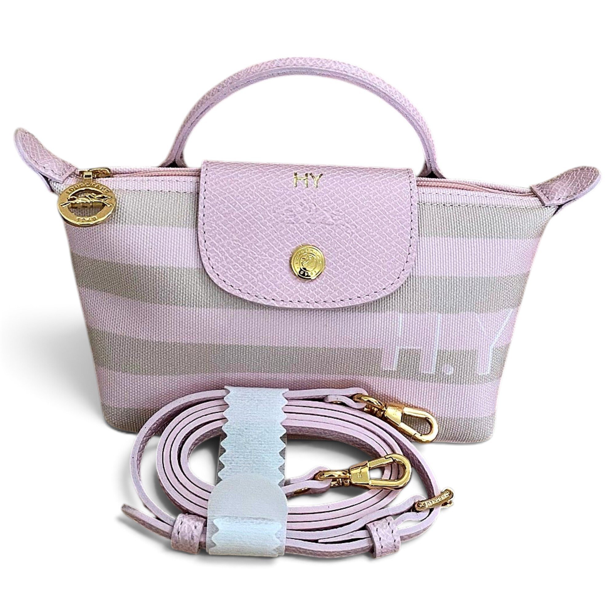 Pliage leather mini bag