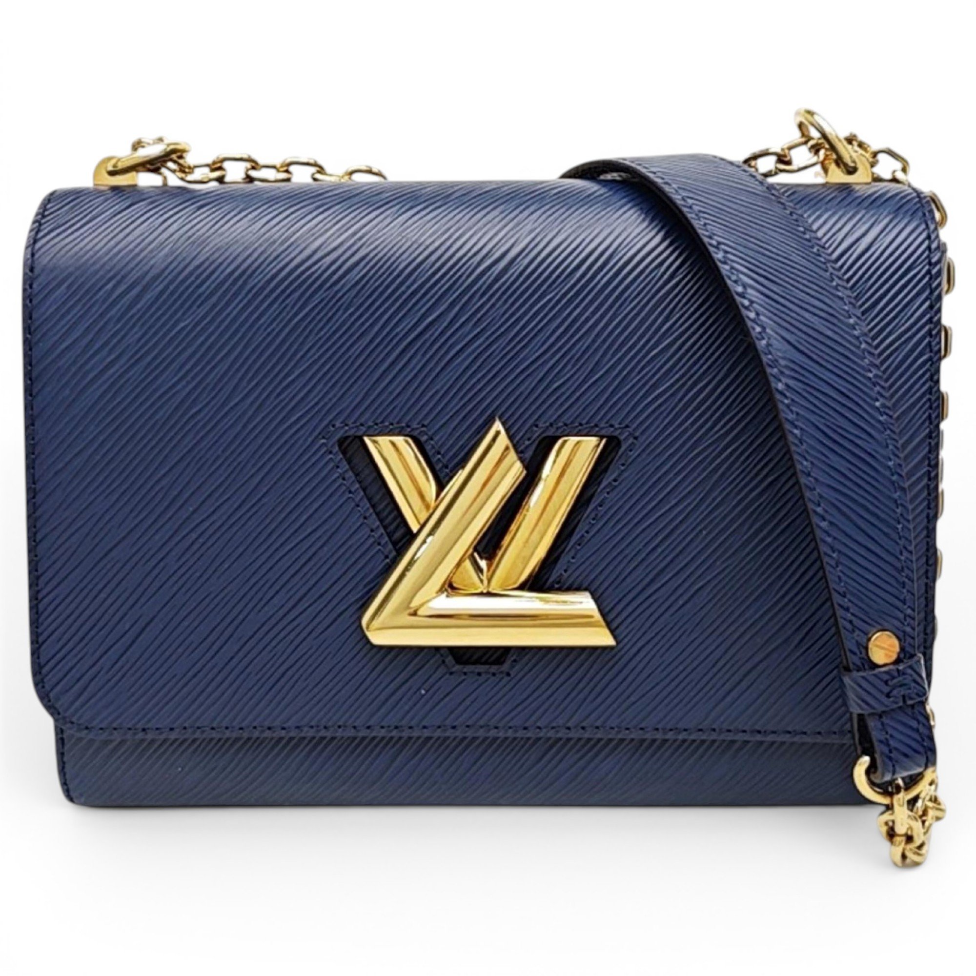 Twist leather handbag
