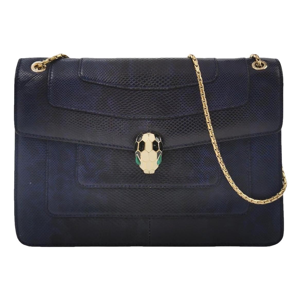 Serpenti leather handbag