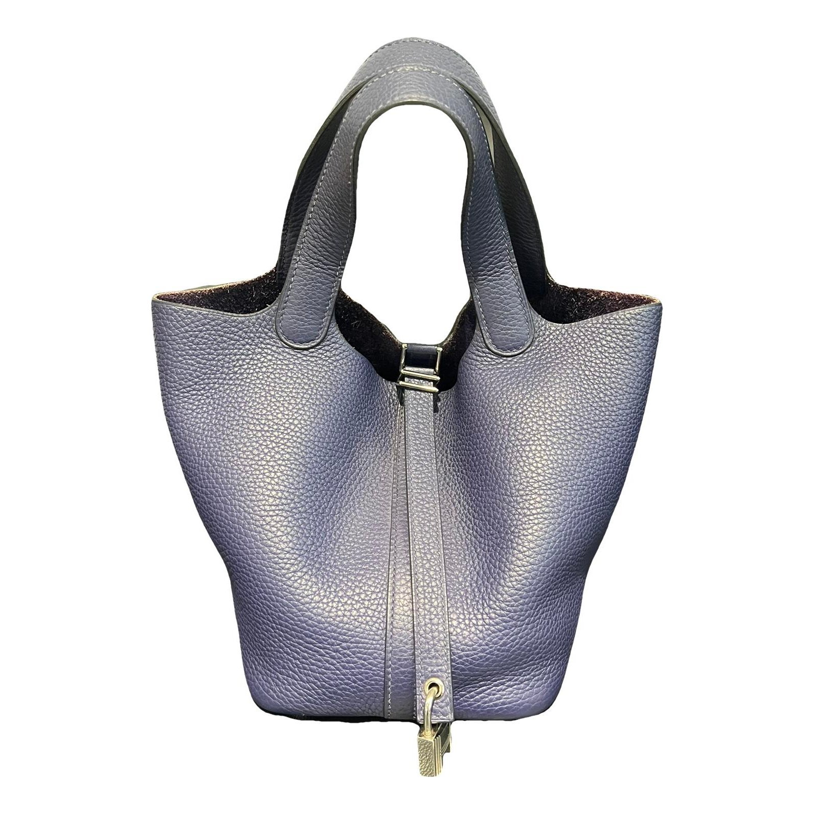 Picotin leather tote