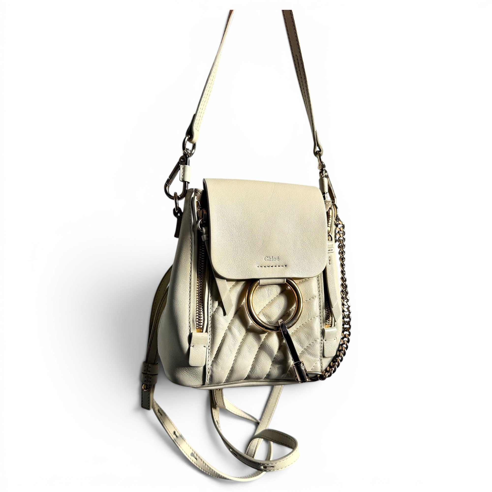 Faye leather backpack