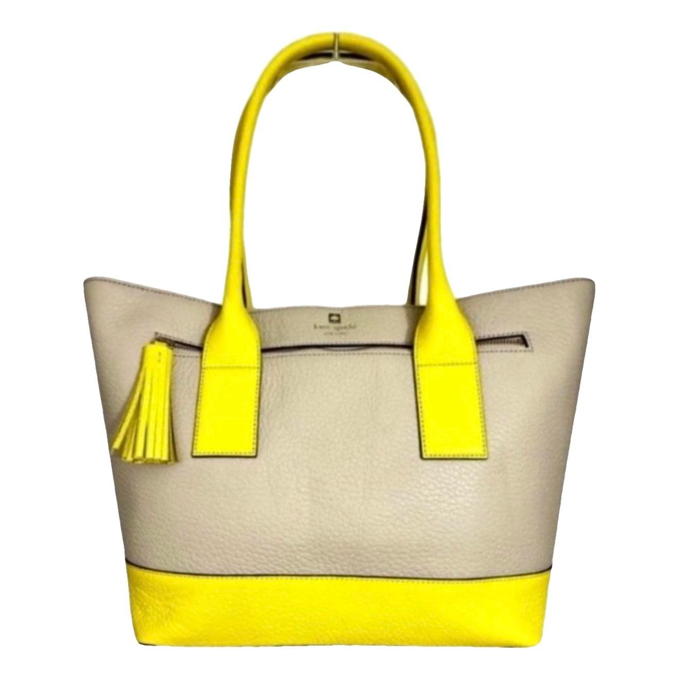 Leather tote
