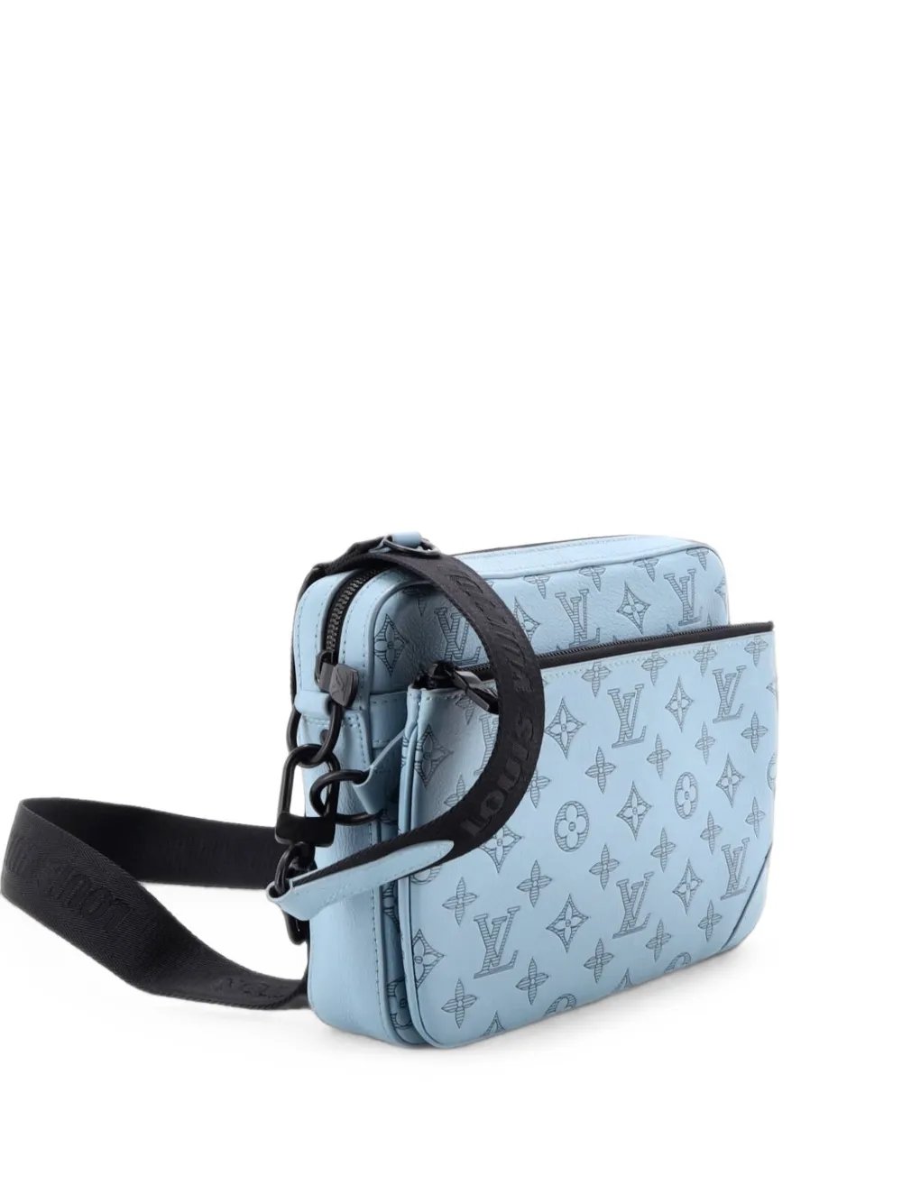 Trio Messenger Bag Monogram Shadow Leather crossbody bag