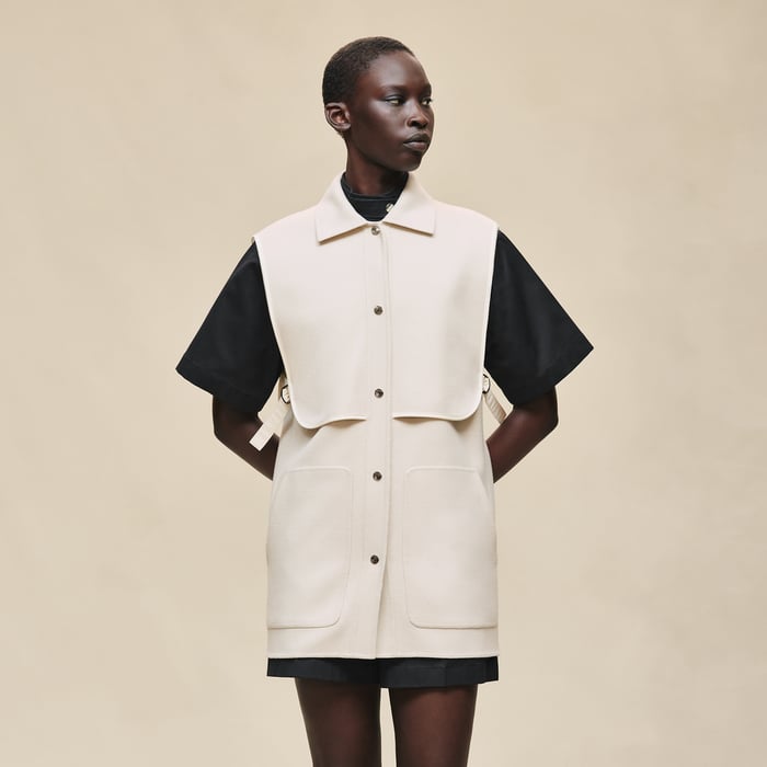 Blanc Sable "Chaine d'Ancre" Short Vest