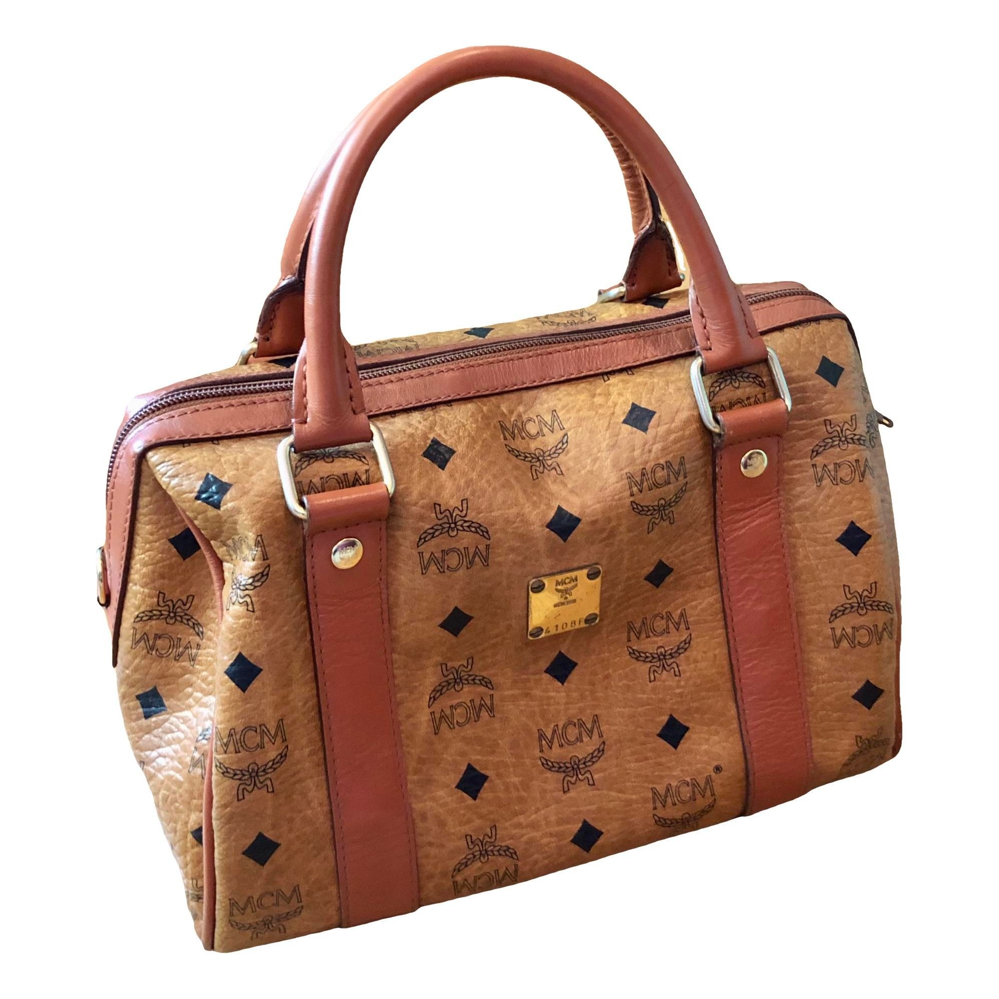 Boston leather handbag