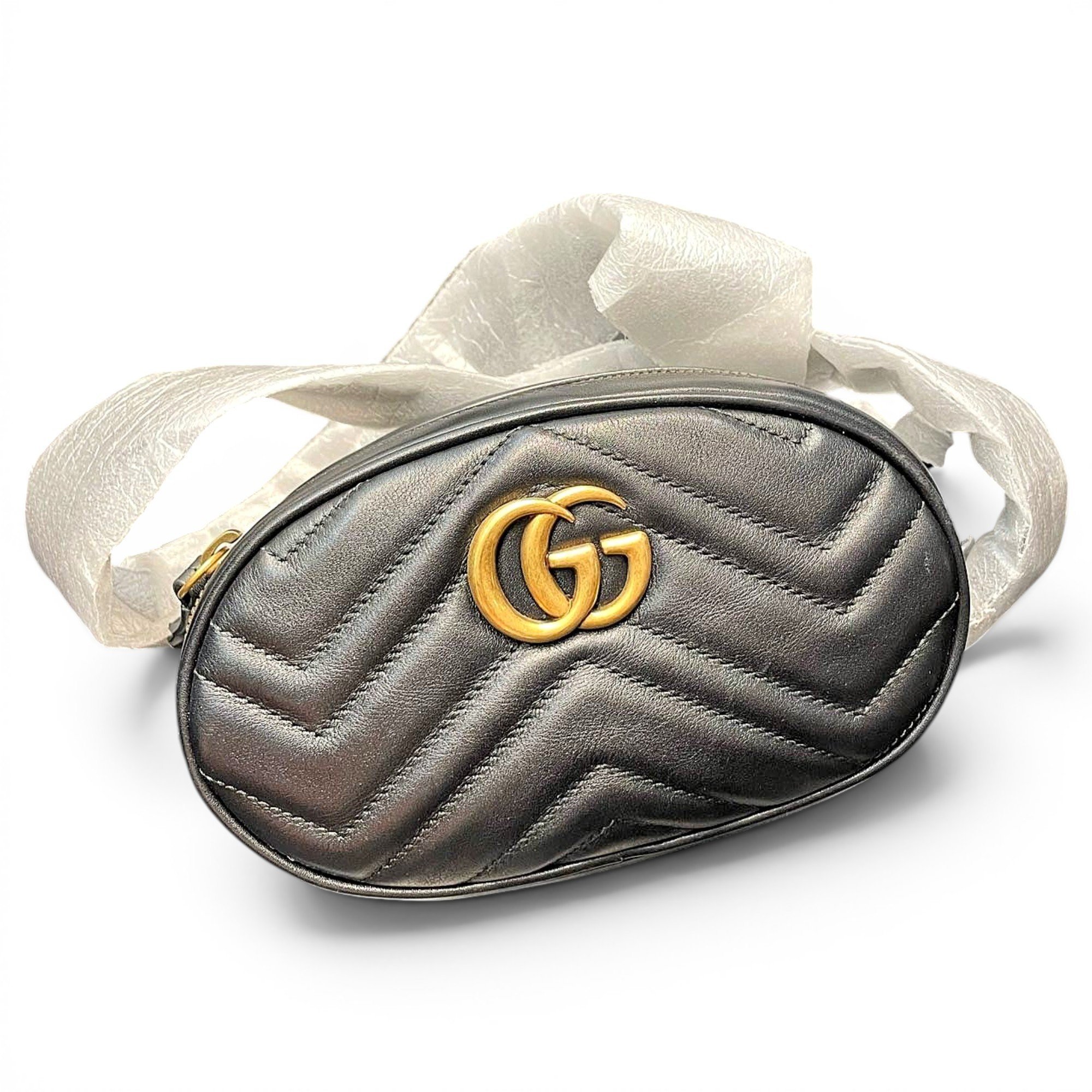 GG Marmont Oval leather handbag