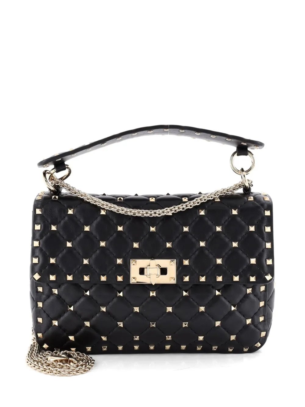 Rockstud Spike Flap Bag Quilted Leather Medium crossbody bag