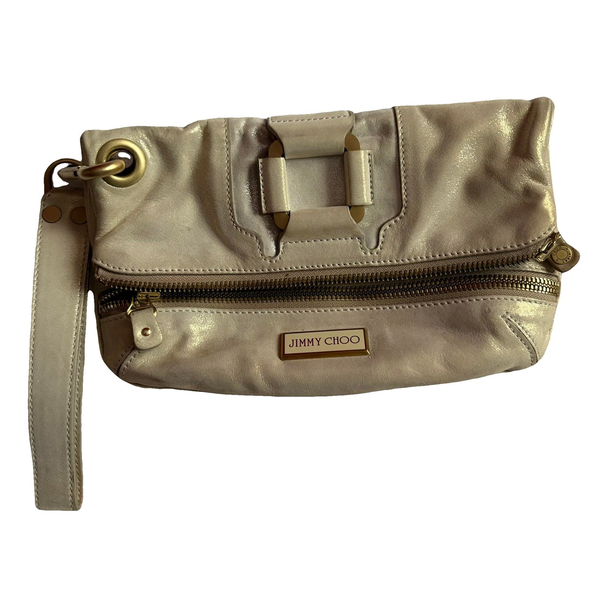 Leather clutch bag